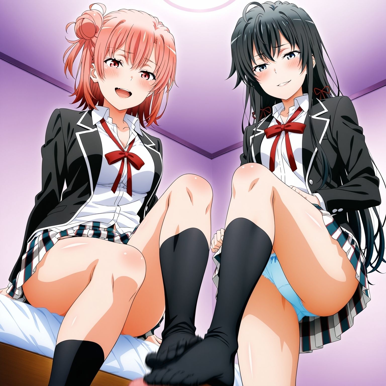 雪ノ下◯乃×由比ヶ浜◯衣 今日から一夫多妻制になりました - サンプル画像 3