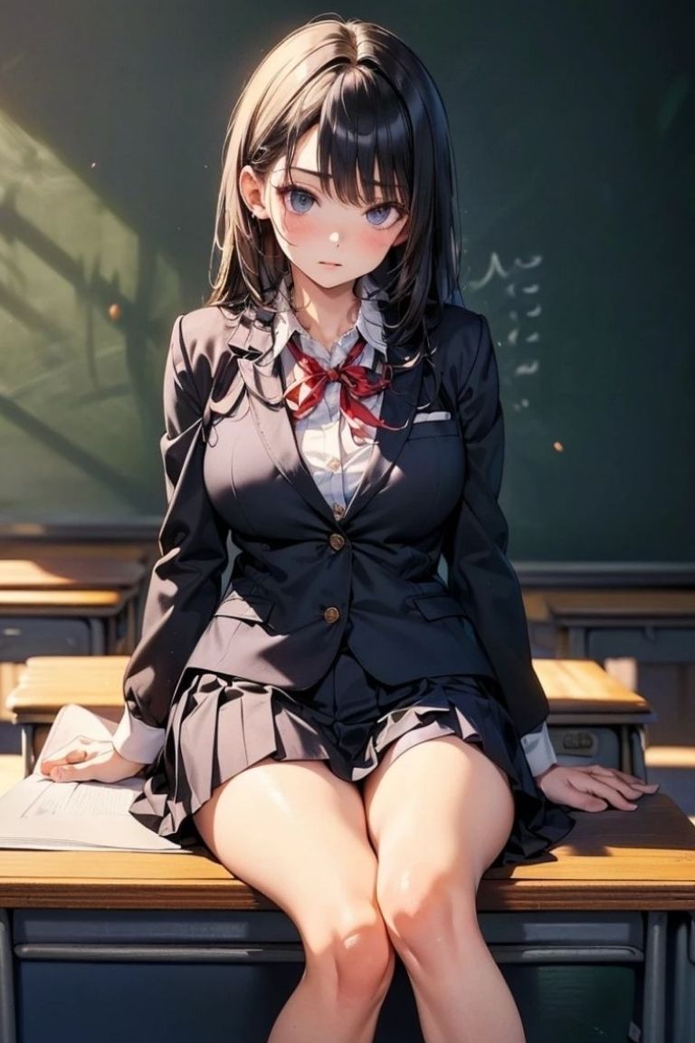 JK見学店 〜黒髪ロング清楚系〜 - サンプル画像 1