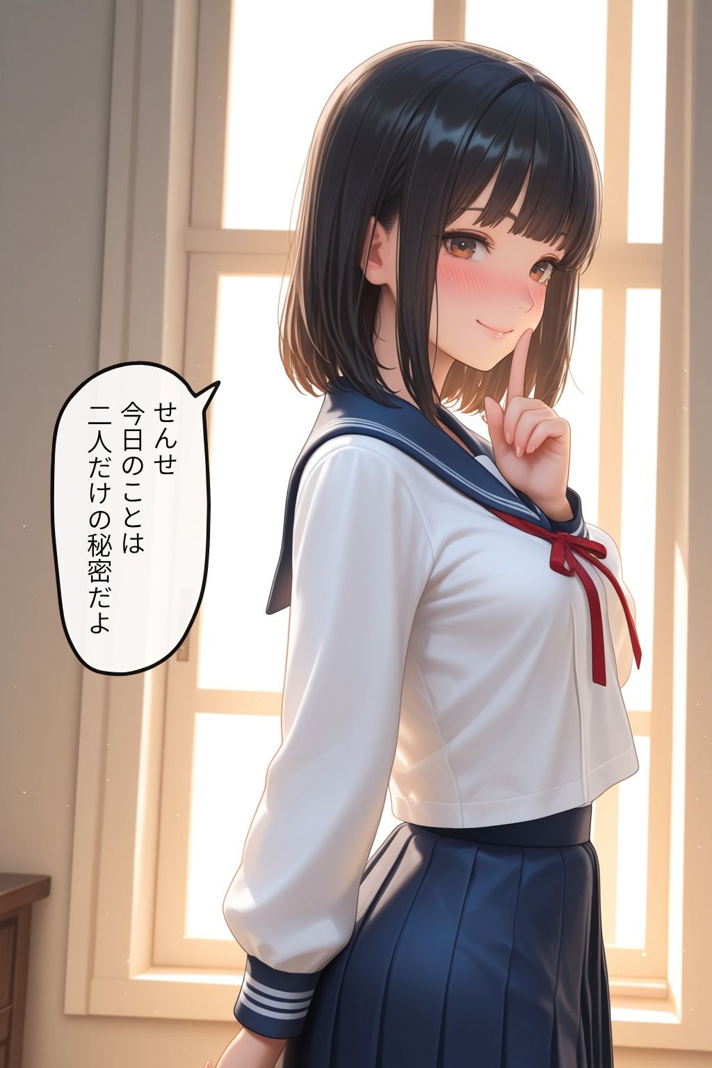 雨に濡れた生徒に女を感じて・・・背徳生ハメ・中出し - サンプル画像 10