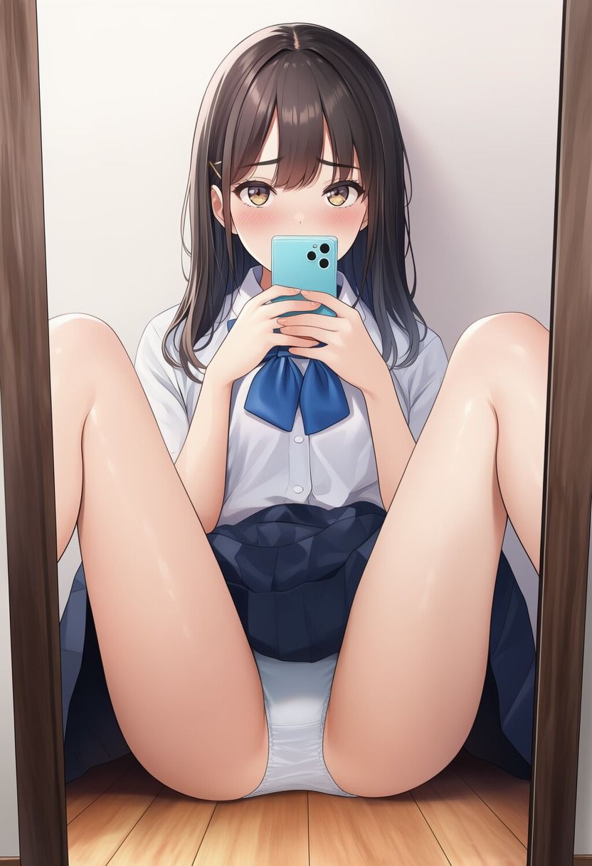 じょしこうせいの自撮りM字開脚（500枚分） - サンプル画像 10