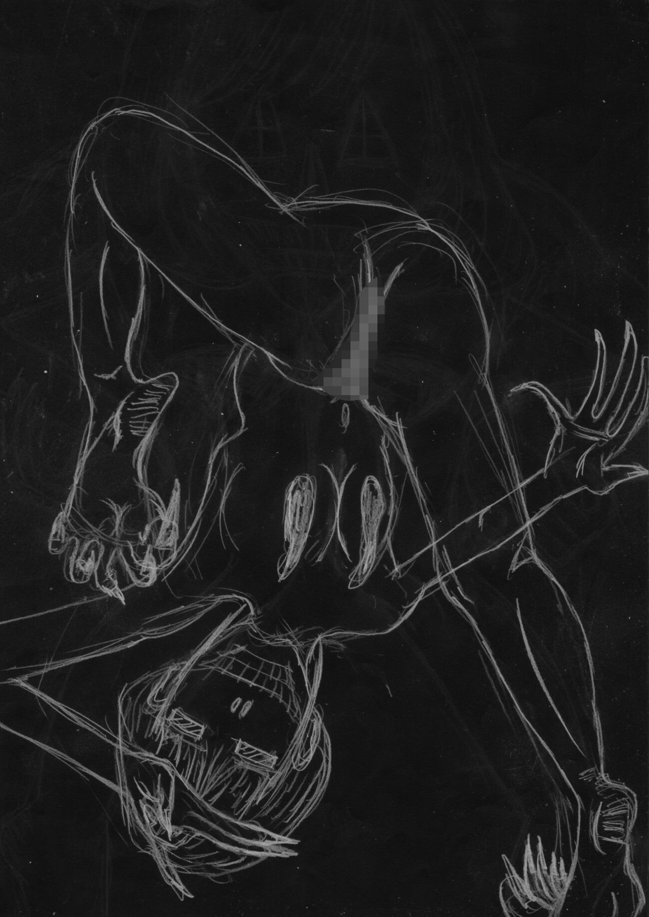 黒よりも黒いエロティックホラー黒戯絵集「マネキンポーズ10」 - サンプル画像 7