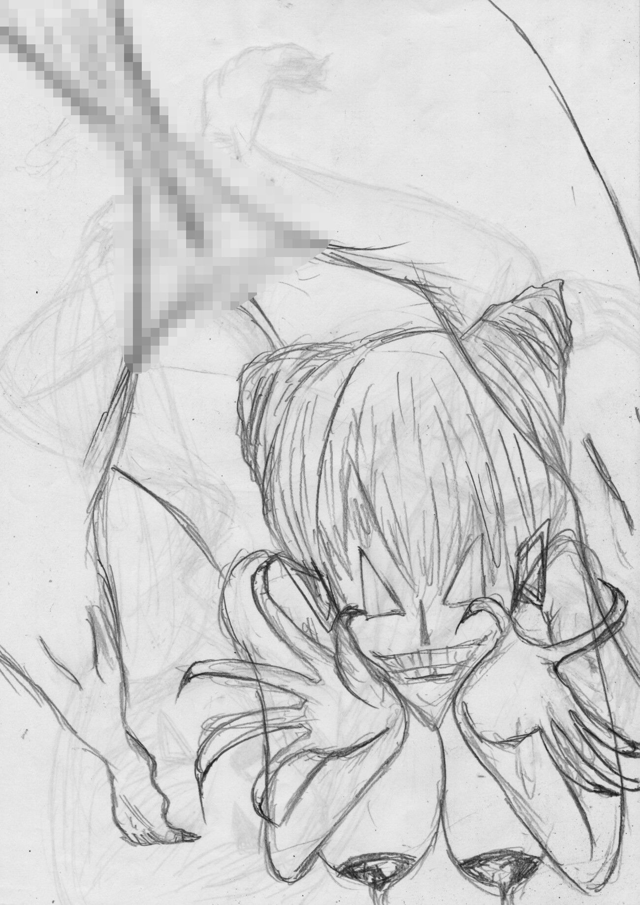 黒よりも黒いエロティックホラー黒戯絵集「マネキンポーズ10」 - サンプル画像 10
