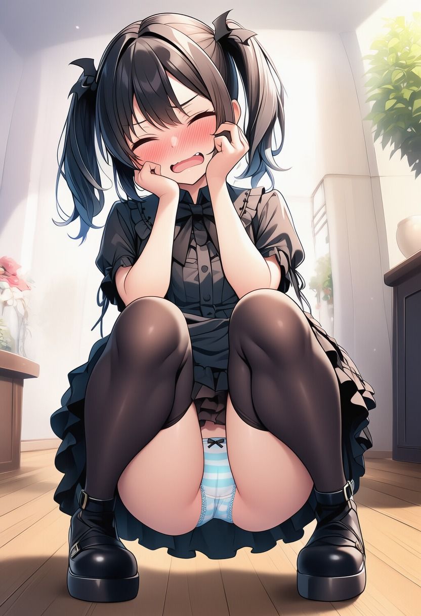 ゴスロリちゃんのしゃがみパンティー（500枚分） - サンプル画像 9