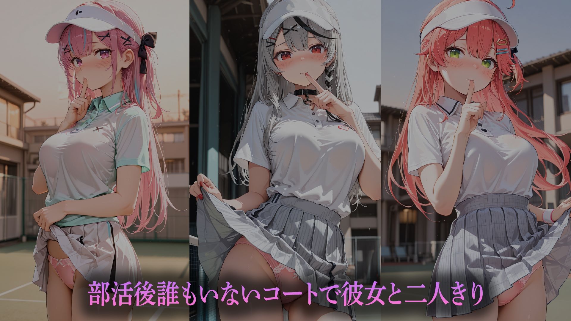 テニス部彼女と放課後（はーと）〜夕暮れの青春性交〜    （ホ●ライブバージョン） - サンプル画像 1