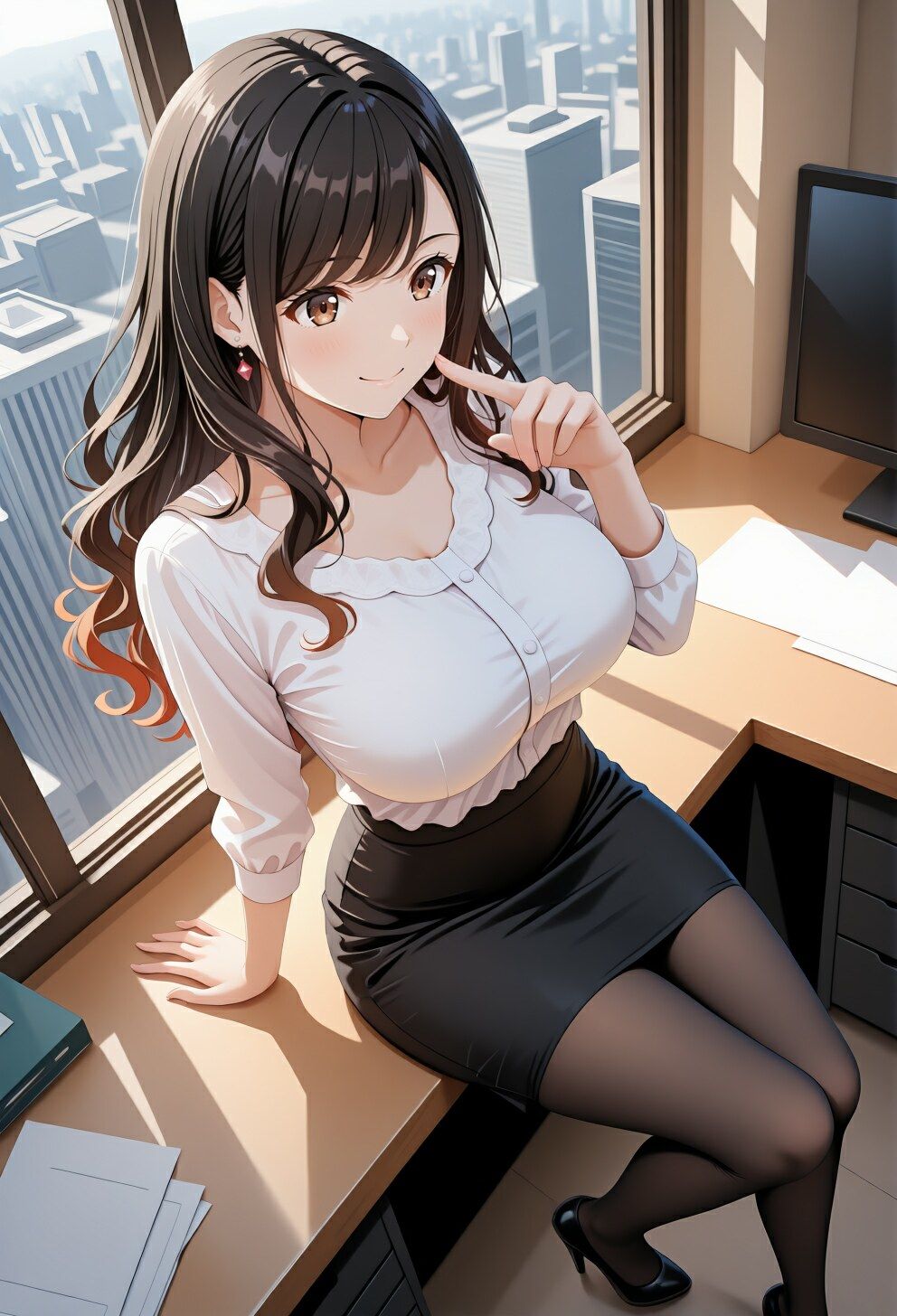 秘書の夜の契約 残業オフィス×カラオケで揺れる心 そしてホテルで交わす、社長との密約 - サンプル画像 1