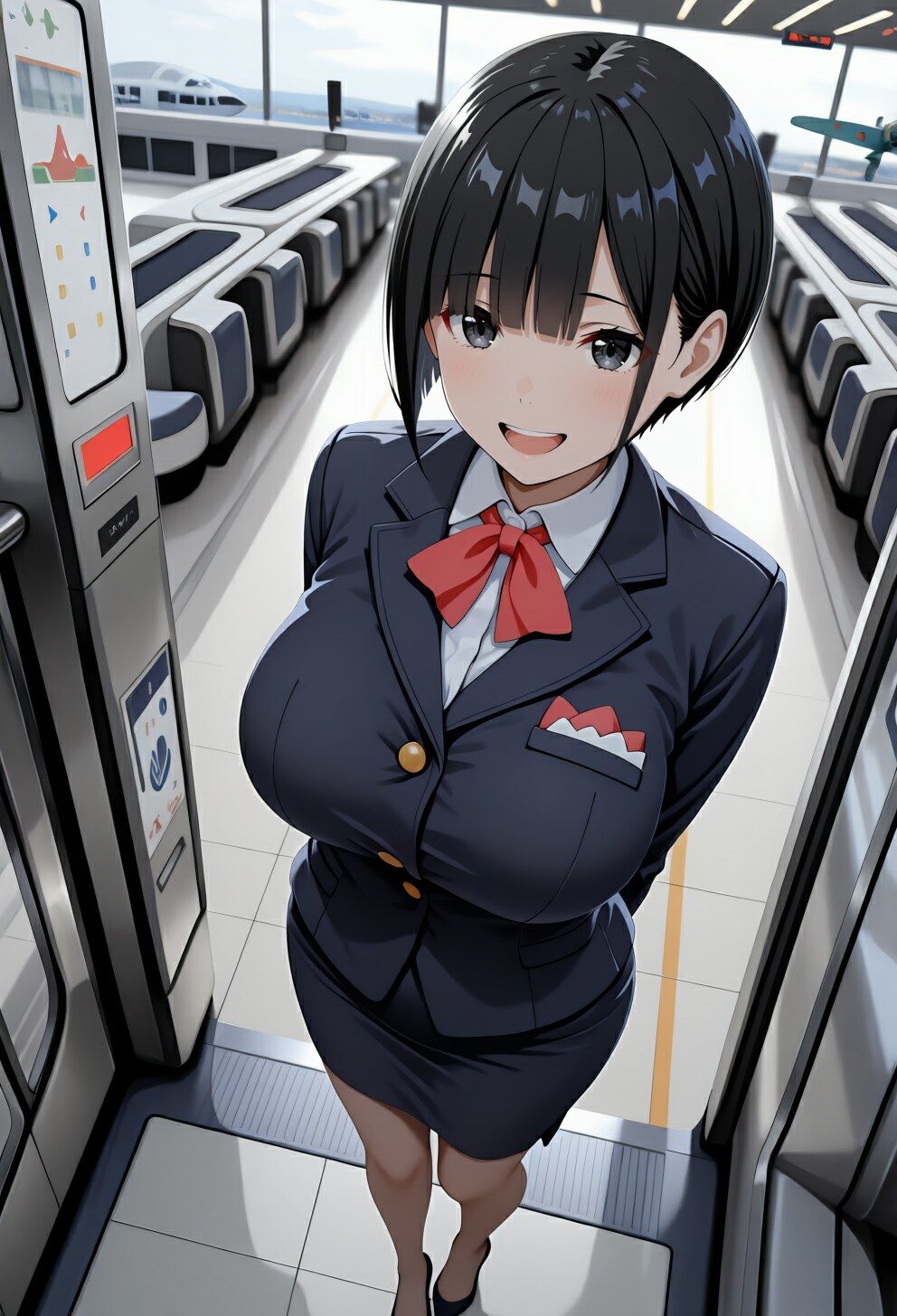 滑走路の夜に 機長との密会、そして社長のホテルで 制服の下の秘密 - サンプル画像 1