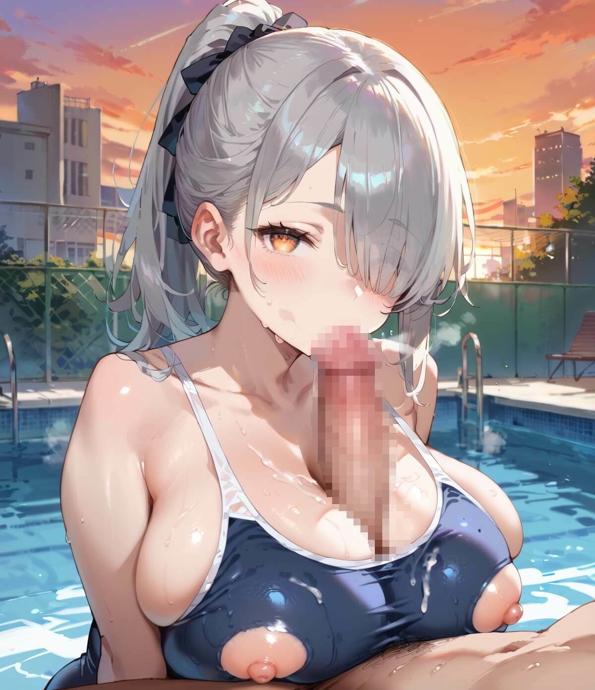 地味女子と夕日で、ドロドロ特訓5！240枚 - サンプル画像 9