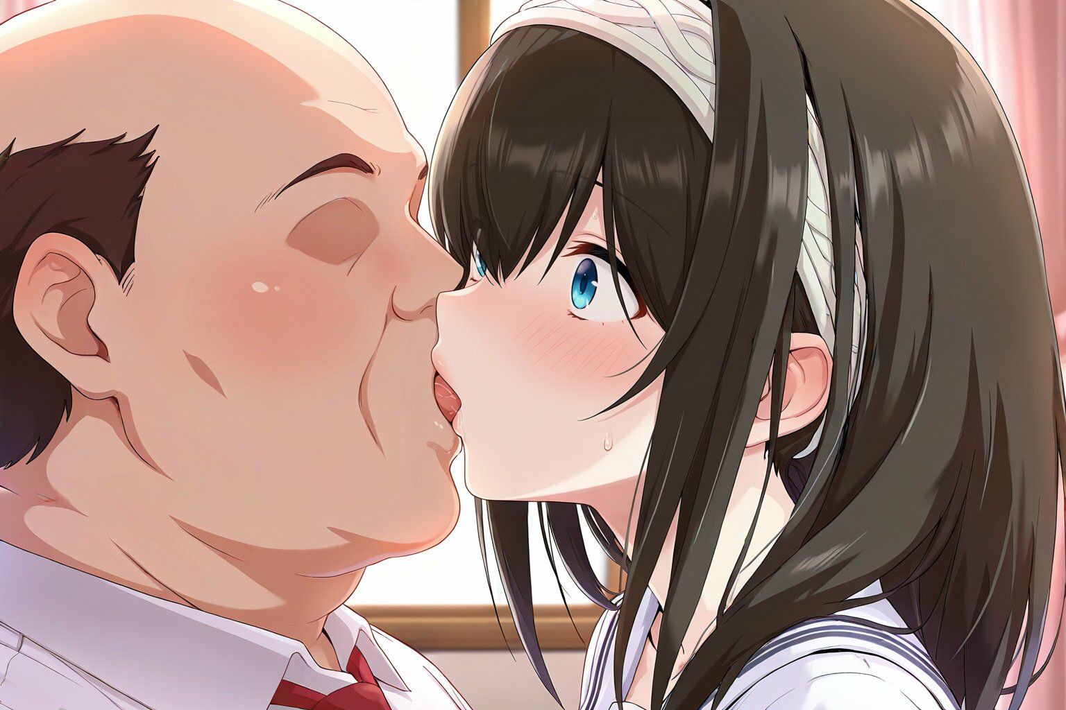 鷺●文香 セーラー服でキモおじ接待 - サンプル画像 4