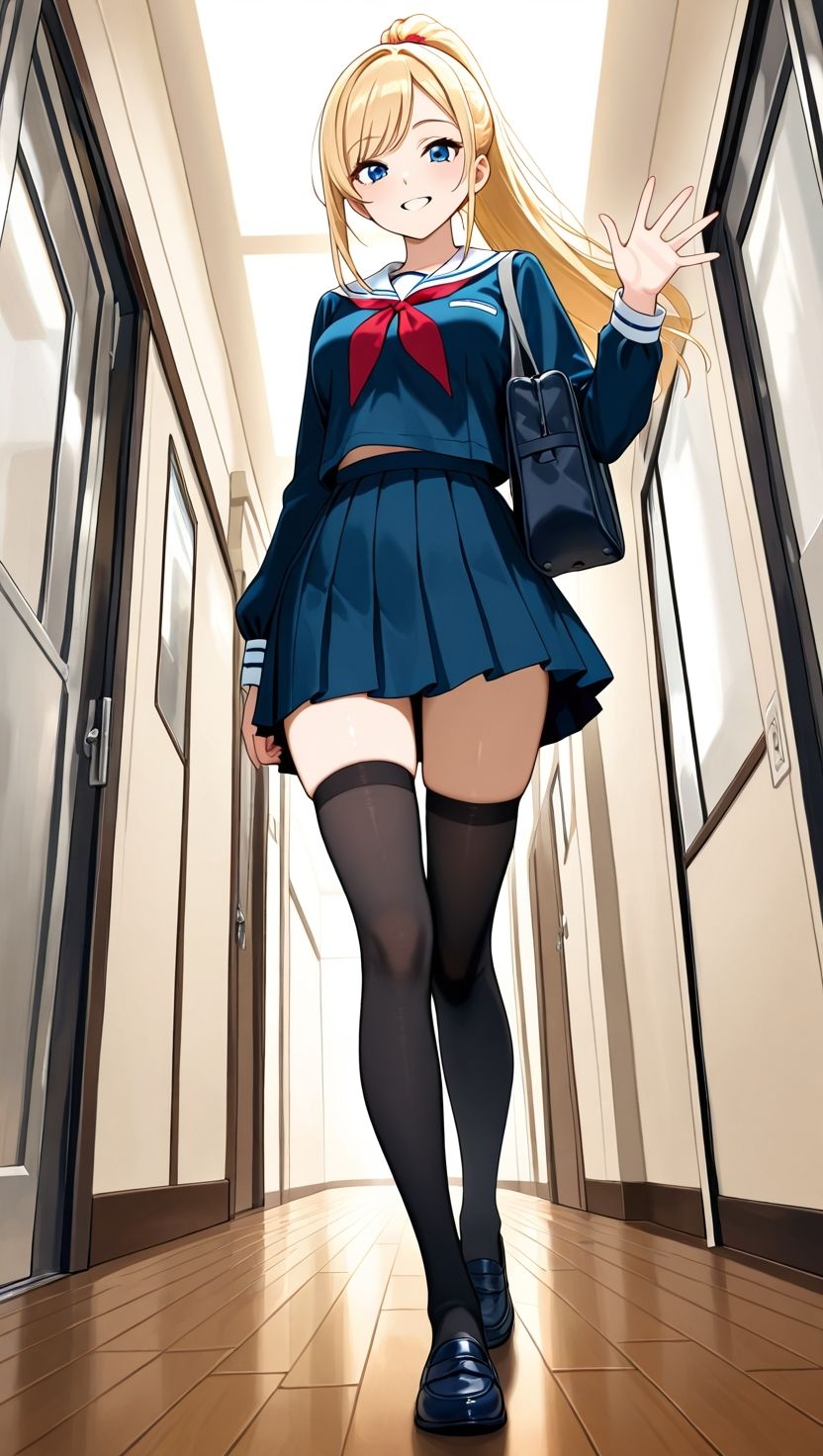 金髪ポニテ妹を3つの部屋で孕ませる夜 - サンプル画像 1