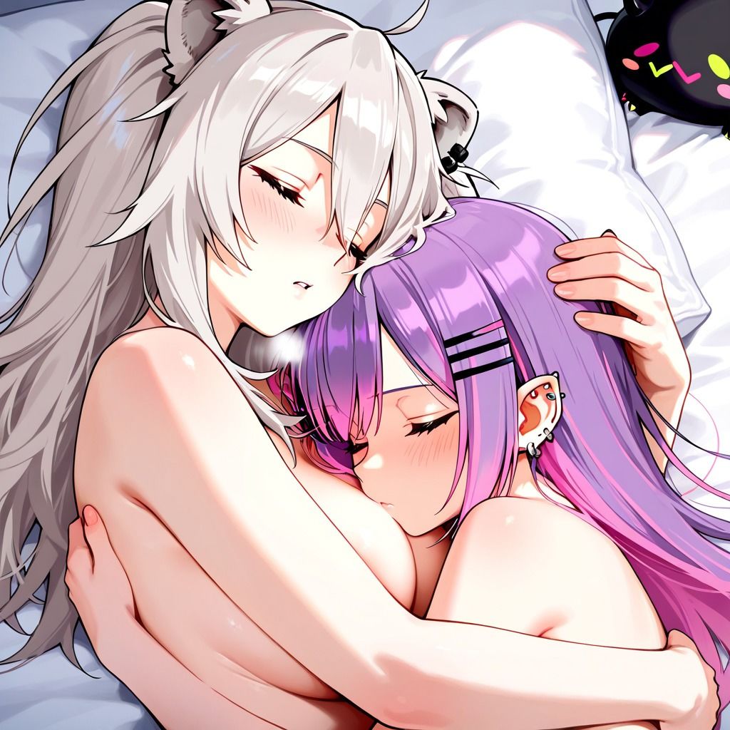 【R-18】常闇トワ×獅白ぼたん 64枚 - サンプル画像 5