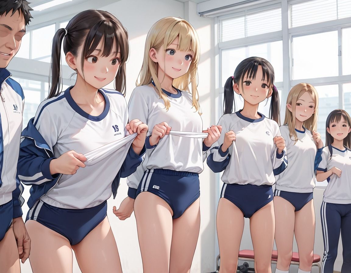 校内ハーレム乱交 - サンプル画像 1