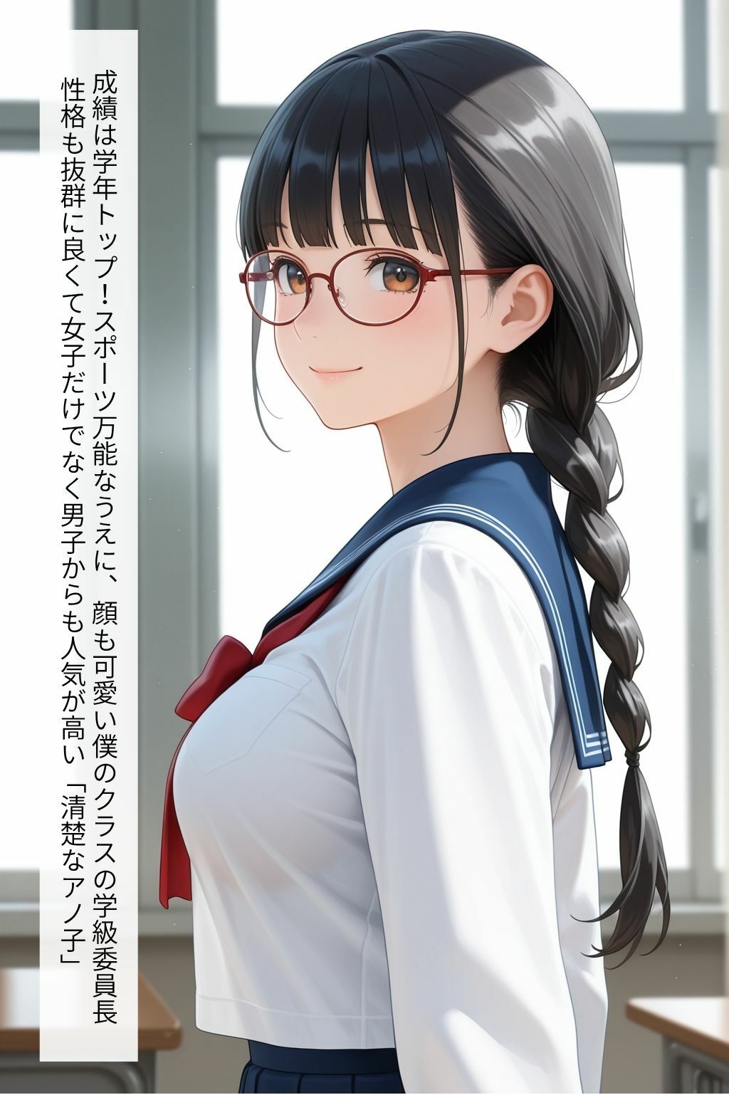 淫らな学級委員長〜清楚なアノ子がご奉仕（はーと）生搾り - サンプル画像 1