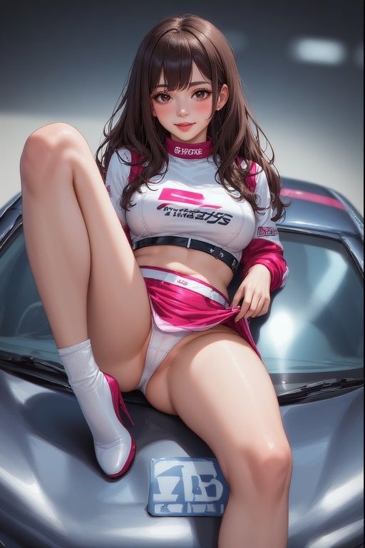 レースクイーンサーキット妄想後方パンチラお尻画像集 - サンプル画像 1