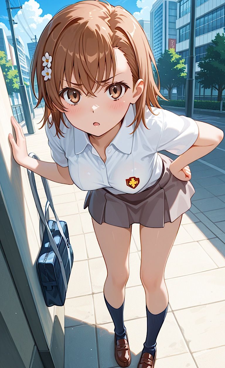 屈辱【とある御◯の痴●電車】ヴァージンキラー    あのレベル5の処女がついに痴●オヤジ達によって破られる！ - サンプル画像 1