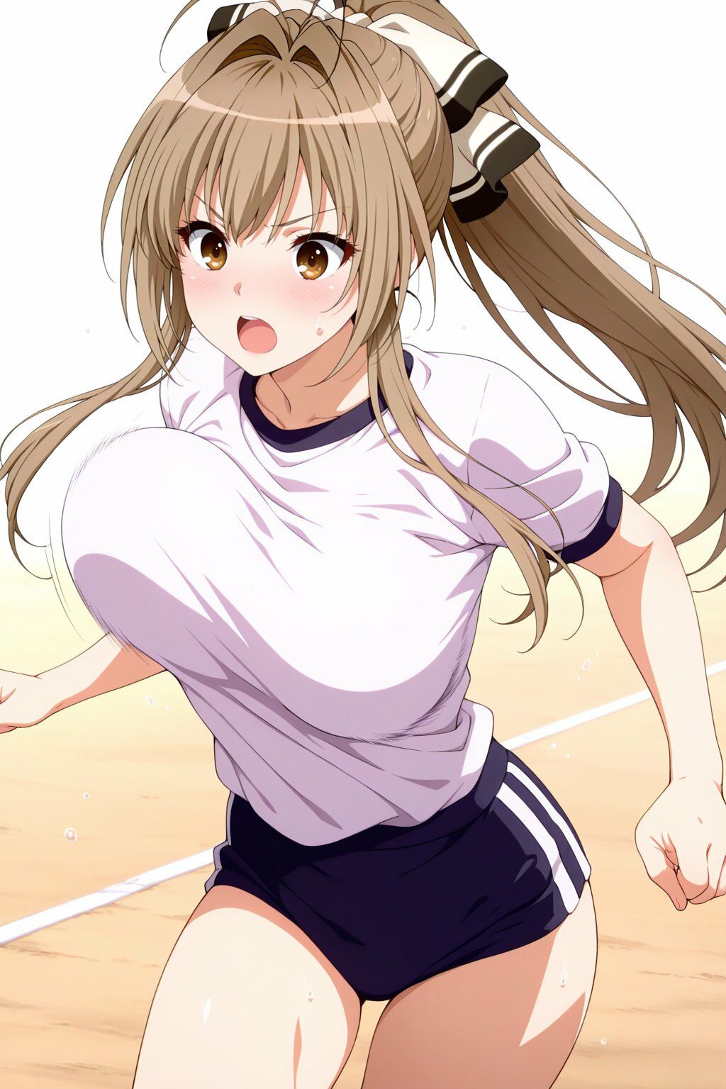 千斗い●ず ブルマで授業中キモおじ教師が発情 - サンプル画像 2