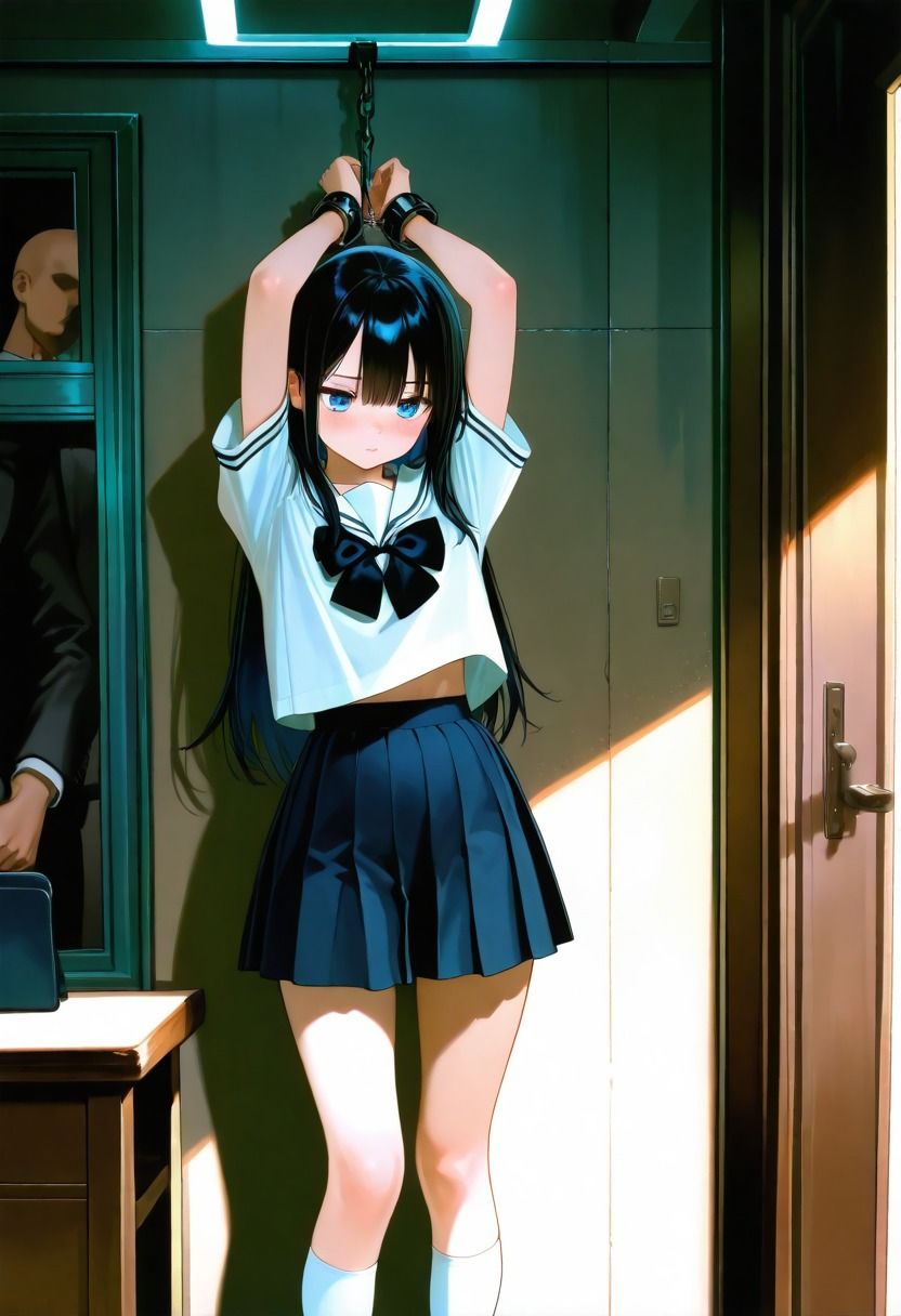 手足を縛られ、肉便器にされる女子校生 - サンプル画像 2