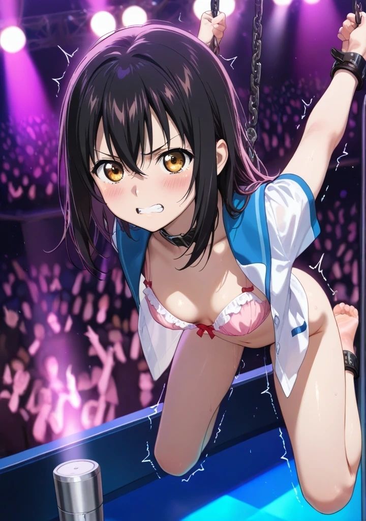 姫〇雪菜はある日囚われ、屈辱のショーに晒されてしまう - サンプル画像 1