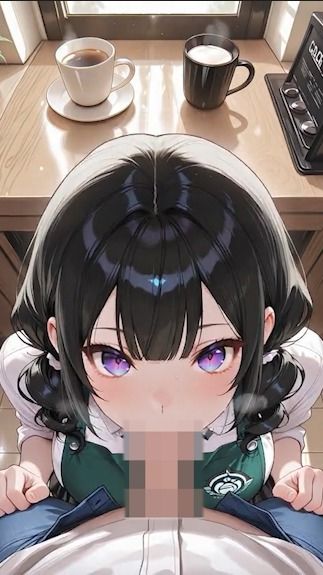 【高画質動画作品】激カワなカフェ店員さんが搾精してくれる話【6分】 - サンプル画像 3