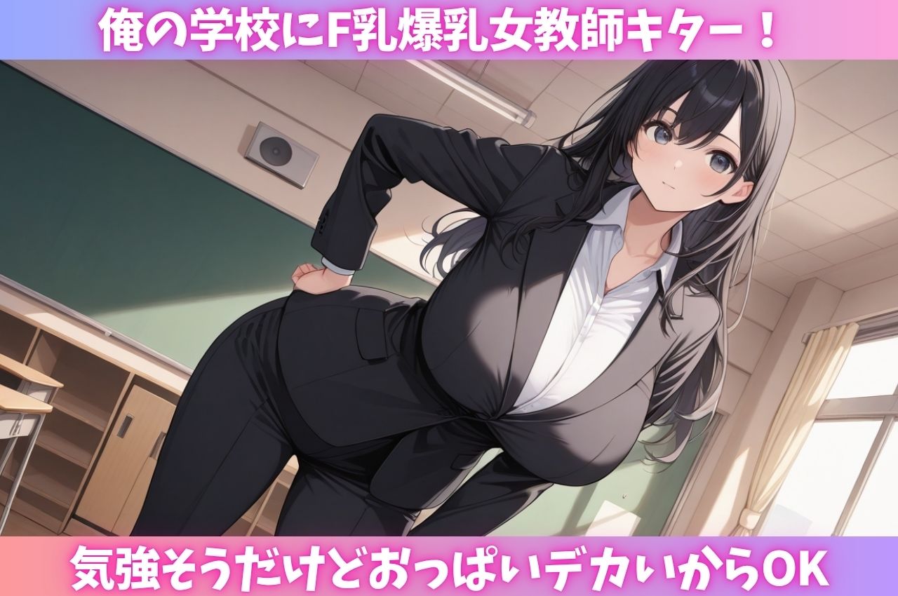 離島に転任した爆乳女教師が変態水着で授業させられ次々中出しされる - サンプル画像 1