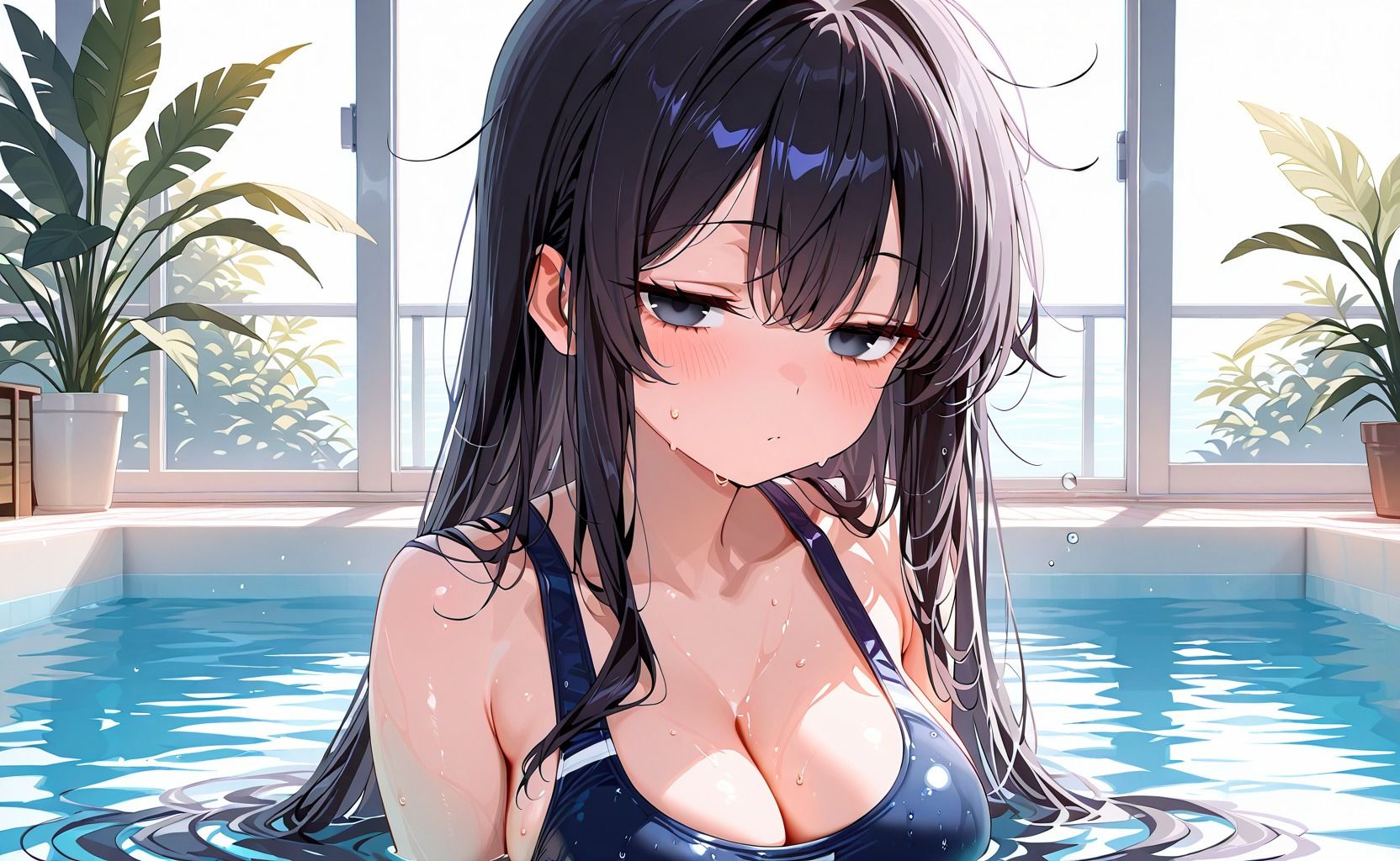 水泳部のアイドルは俺だけの肉便器 - サンプル画像 1