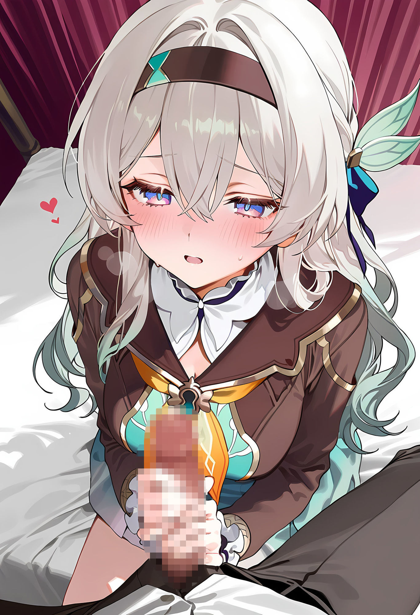 制服ホ◯ルとラブラブえっち - サンプル画像 1