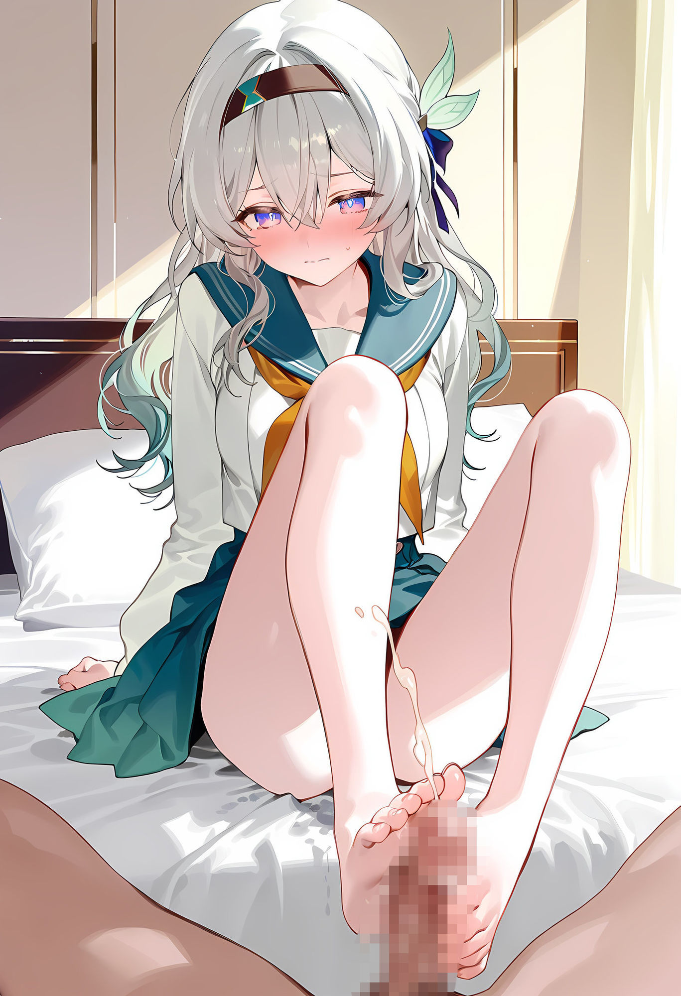 制服ホ◯ルとラブラブえっち - サンプル画像 2