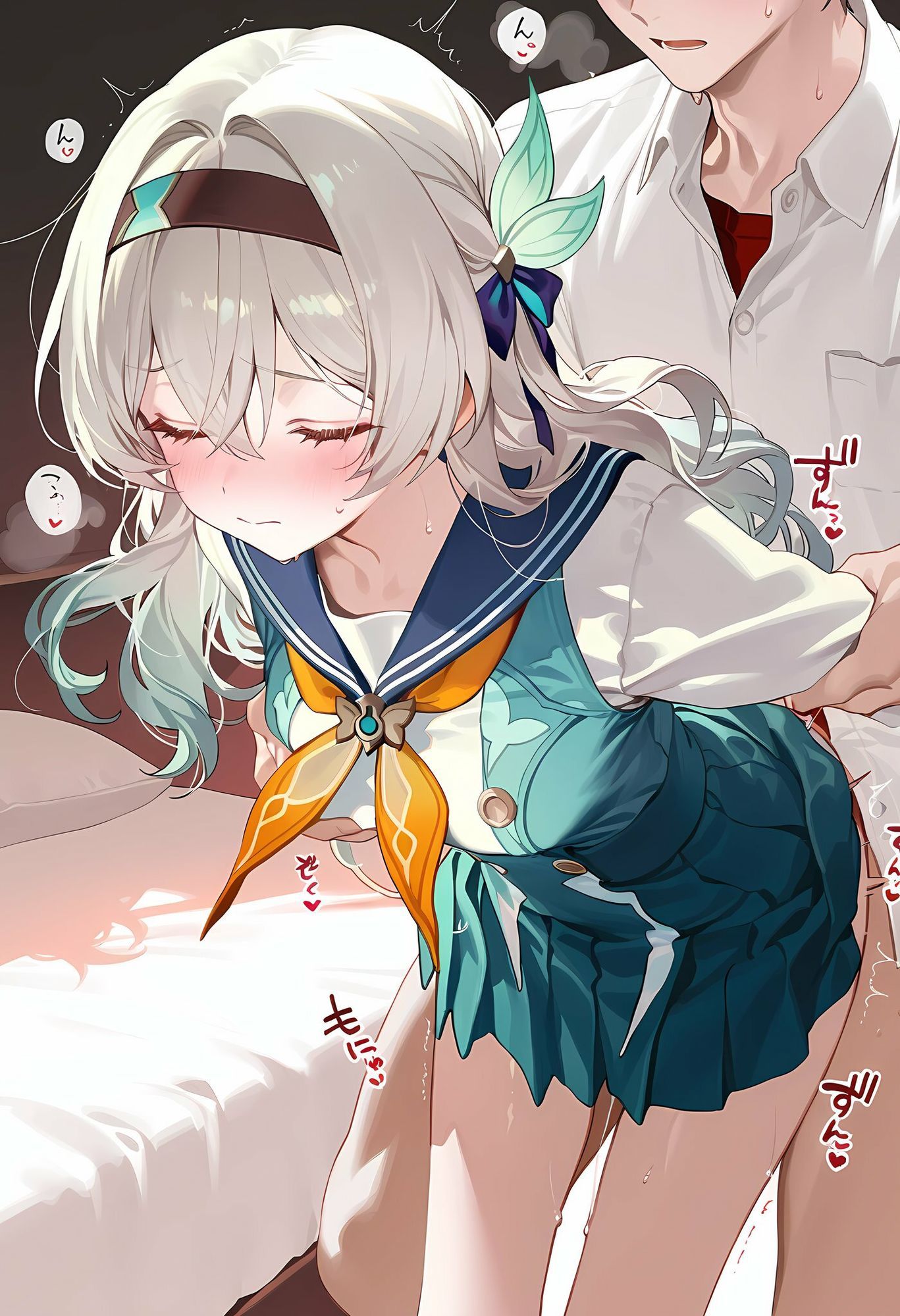 制服ホ◯ルとラブラブえっち - サンプル画像 6