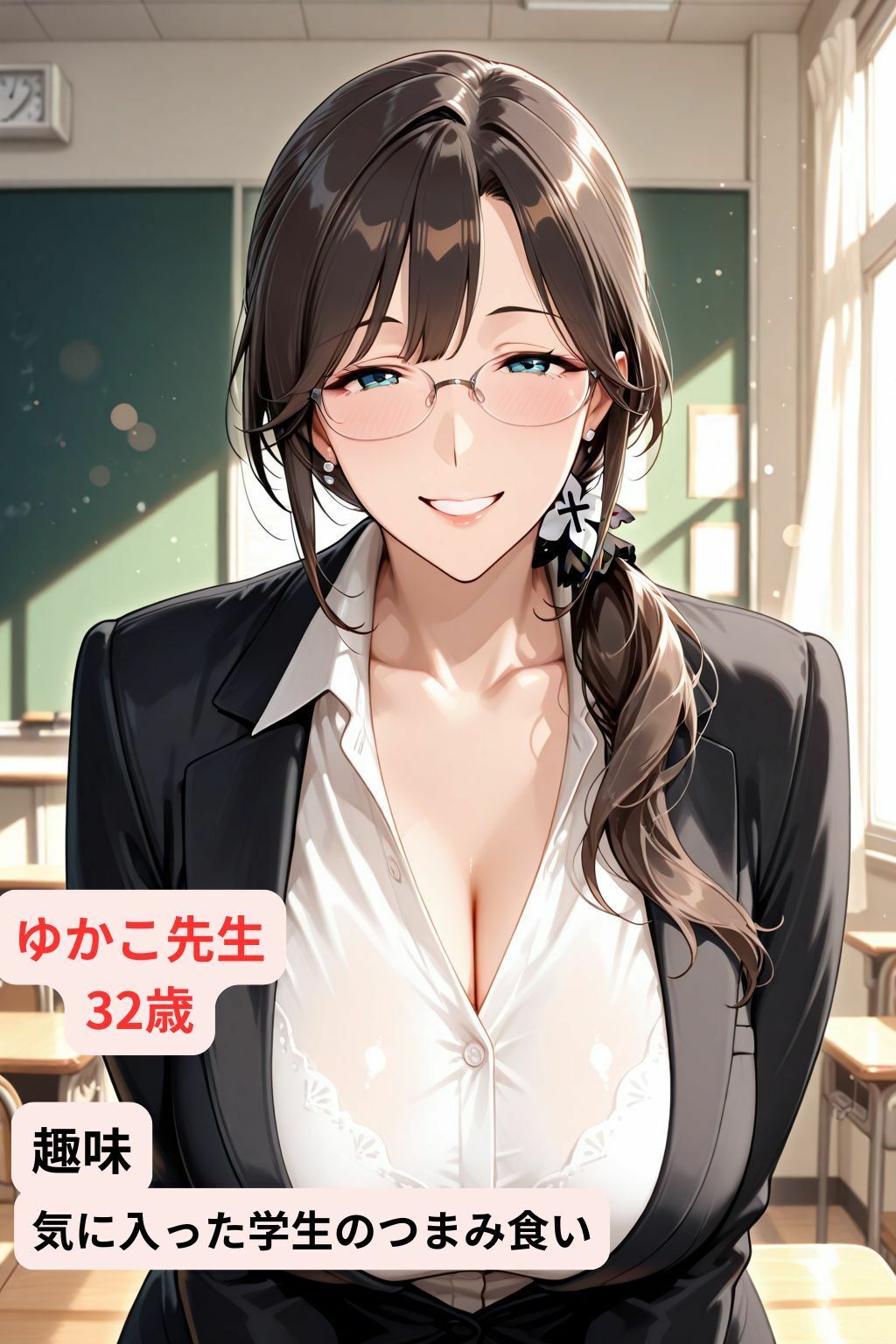 淫乱女教師と校内誘惑セックス！！ - サンプル画像 1