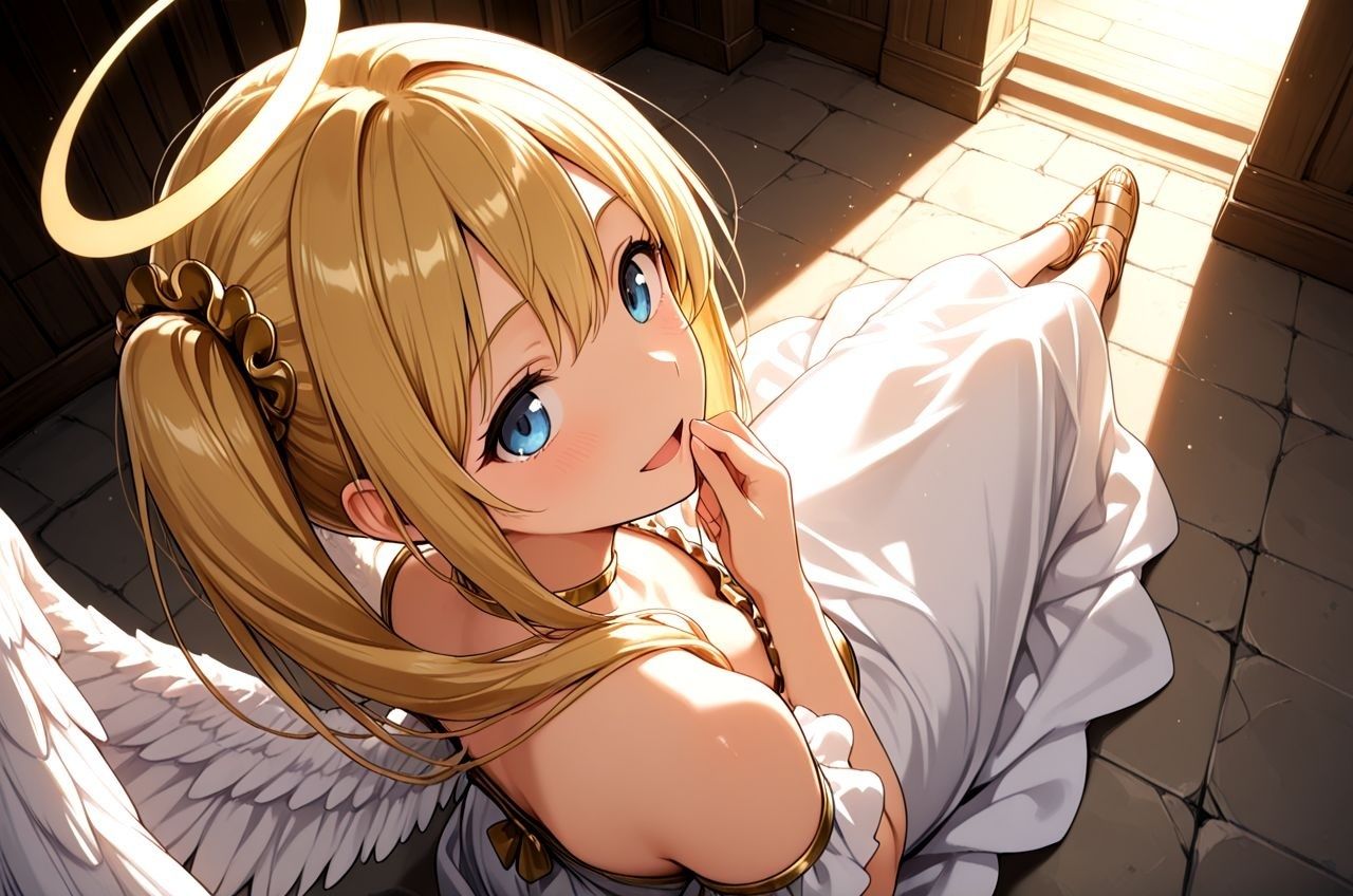 拾った美少女天使にエッチなこと教えたらドハマりしちゃっていつまでも天界に帰れるのに帰らないお話2 - サンプル画像 1