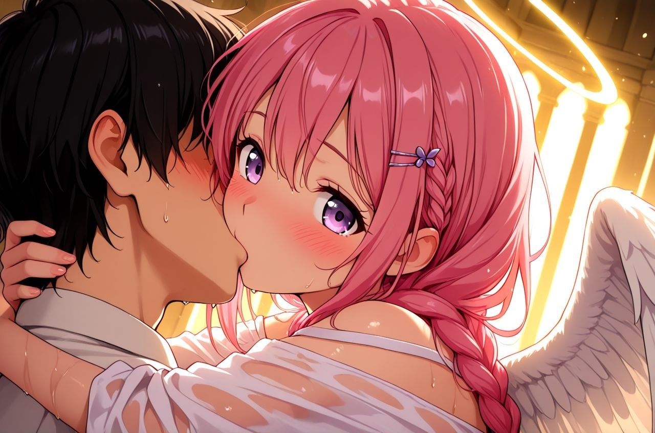 拾った美少女天使にエッチなこと教えたらドハマりしちゃっていつまでも天界に帰れるのに帰らないお話2 - サンプル画像 2