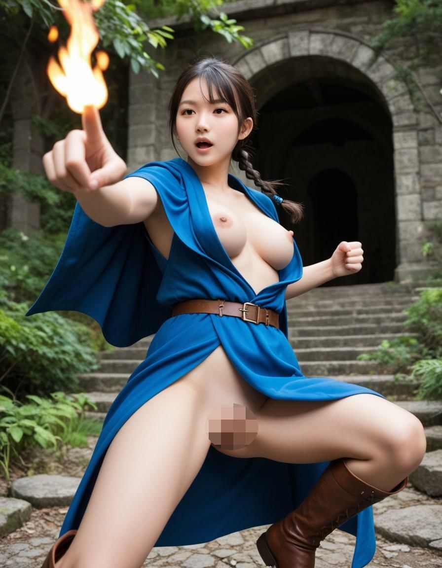 炎の魔法使い（449枚）【実写系AI超リアルCG集EX】 - サンプル画像 10