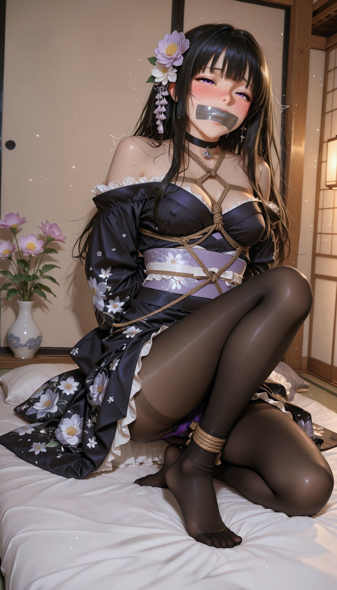 固定バイブde拘束ぷれい「千反田〇る」和装編 vol.1 - サンプル画像 5