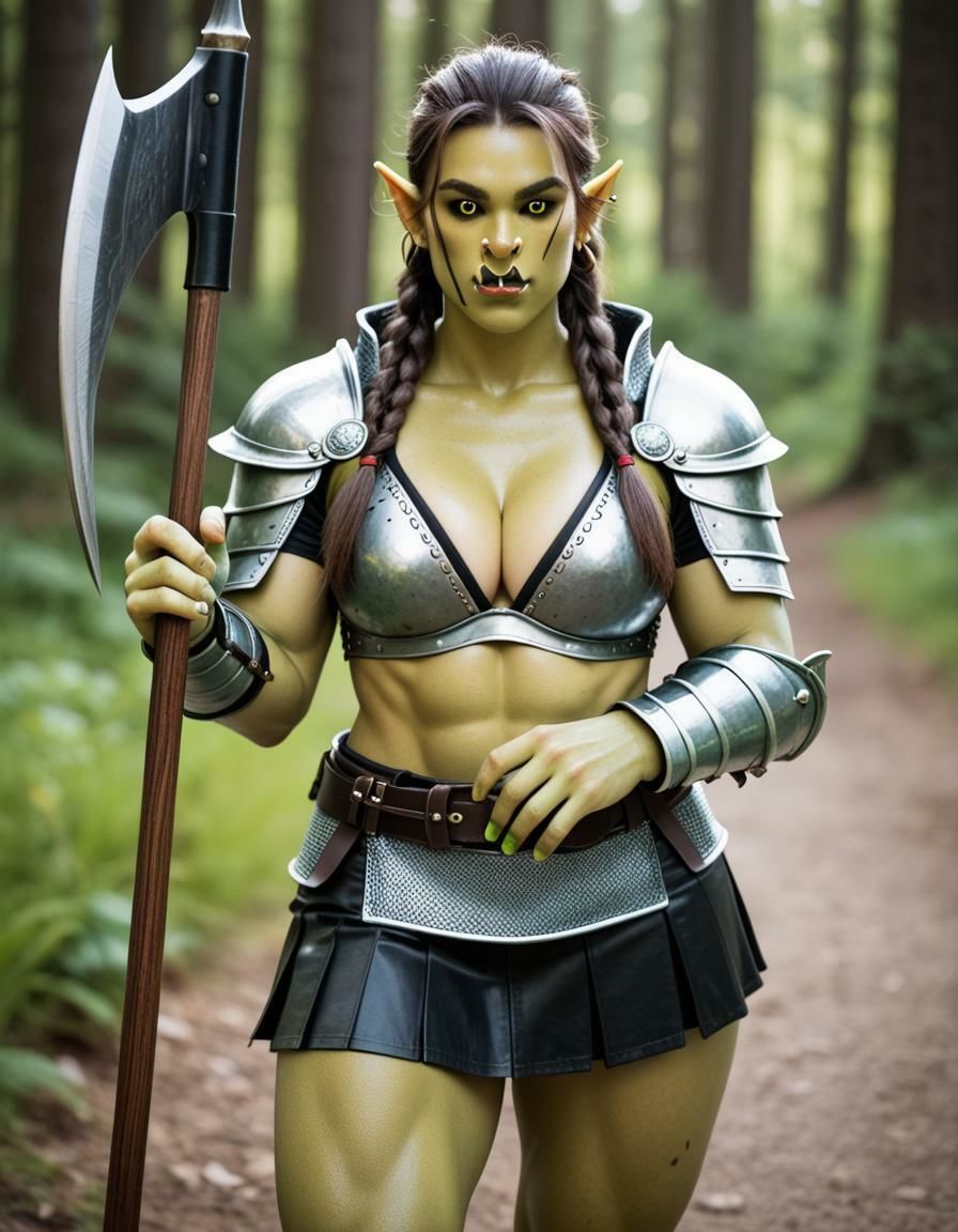 オーガの娘（403枚）【実写系AI超リアルCG集EX】 - サンプル画像 1