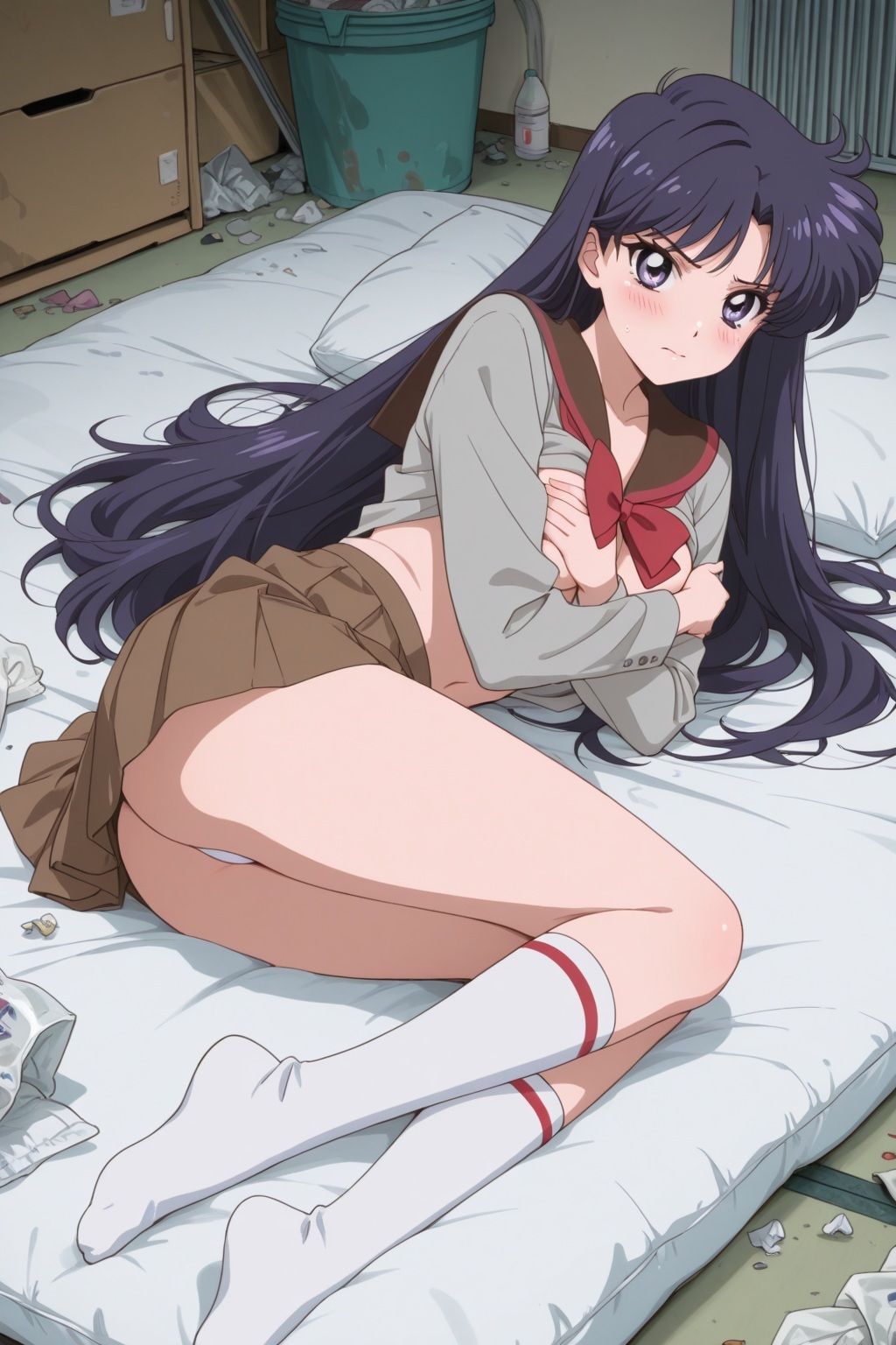 汚部屋に監禁され何度も種付けされて セー●ーマーズ 火野れい - サンプル画像 3