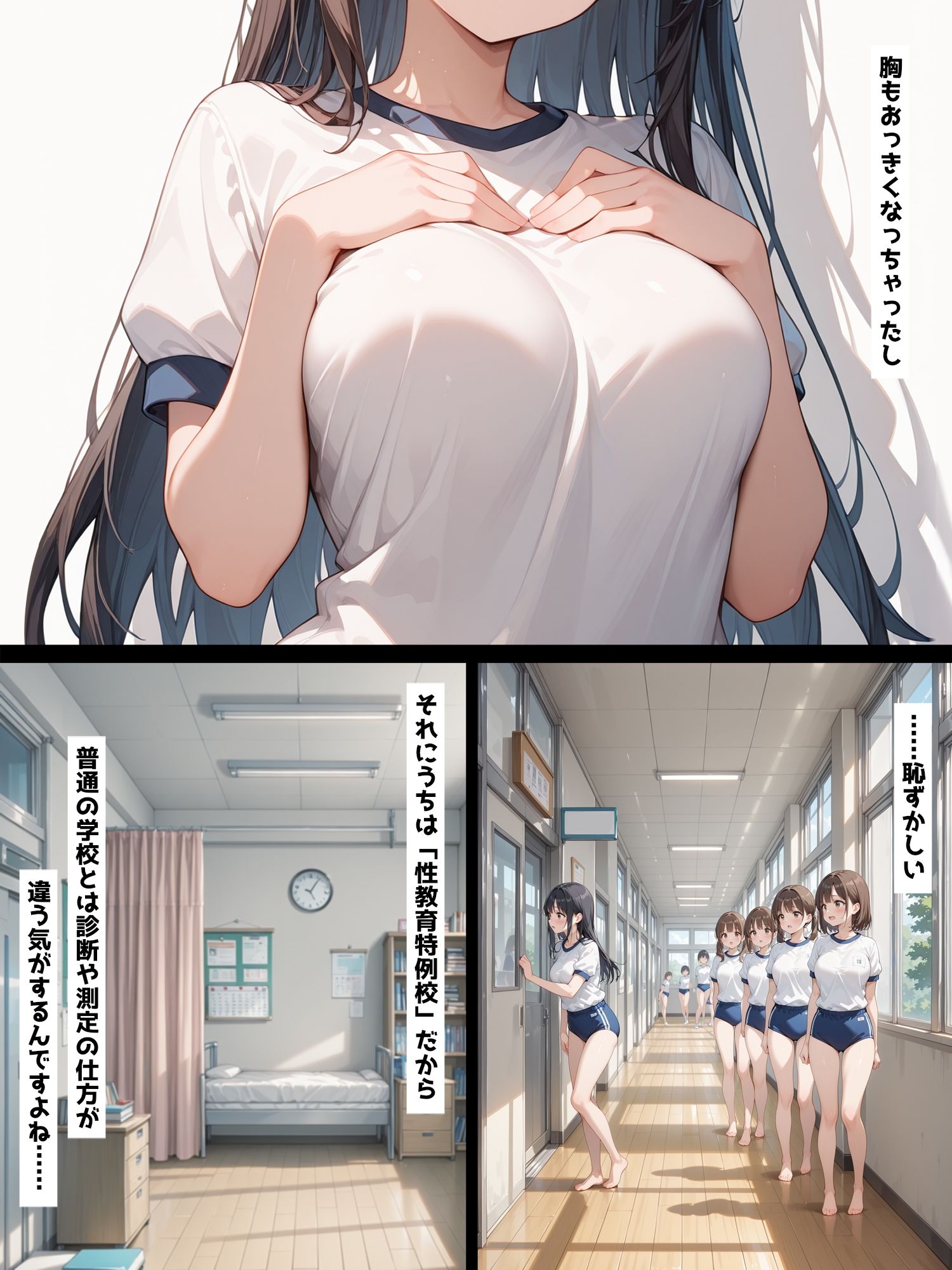 性教育学園X やりまくり！健康診断編1 vol.48【セリフ入有】 - サンプル画像 2