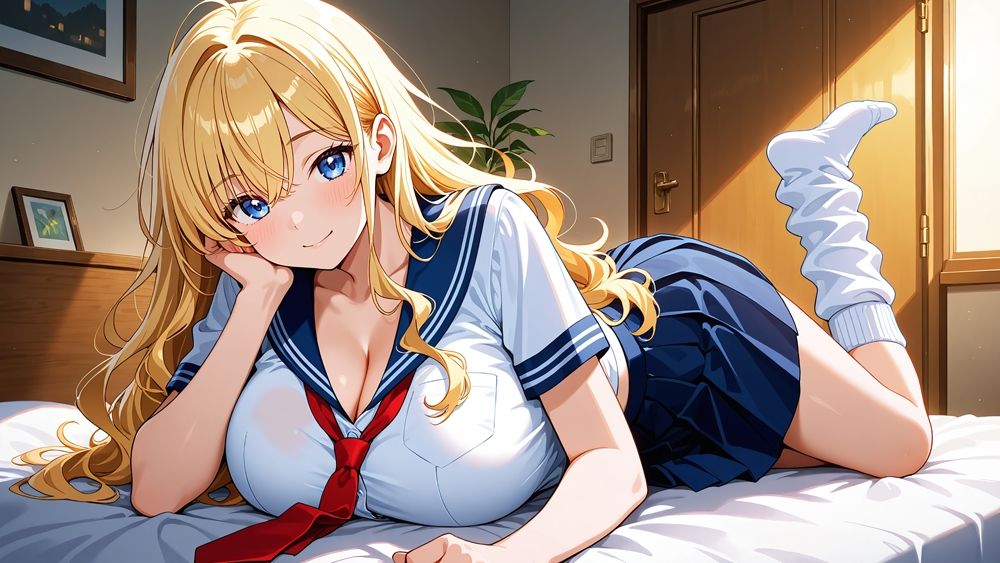 隣に引っ越した爆乳ギャル姉妹が童貞誘惑種付け【4K】 - サンプル画像 3