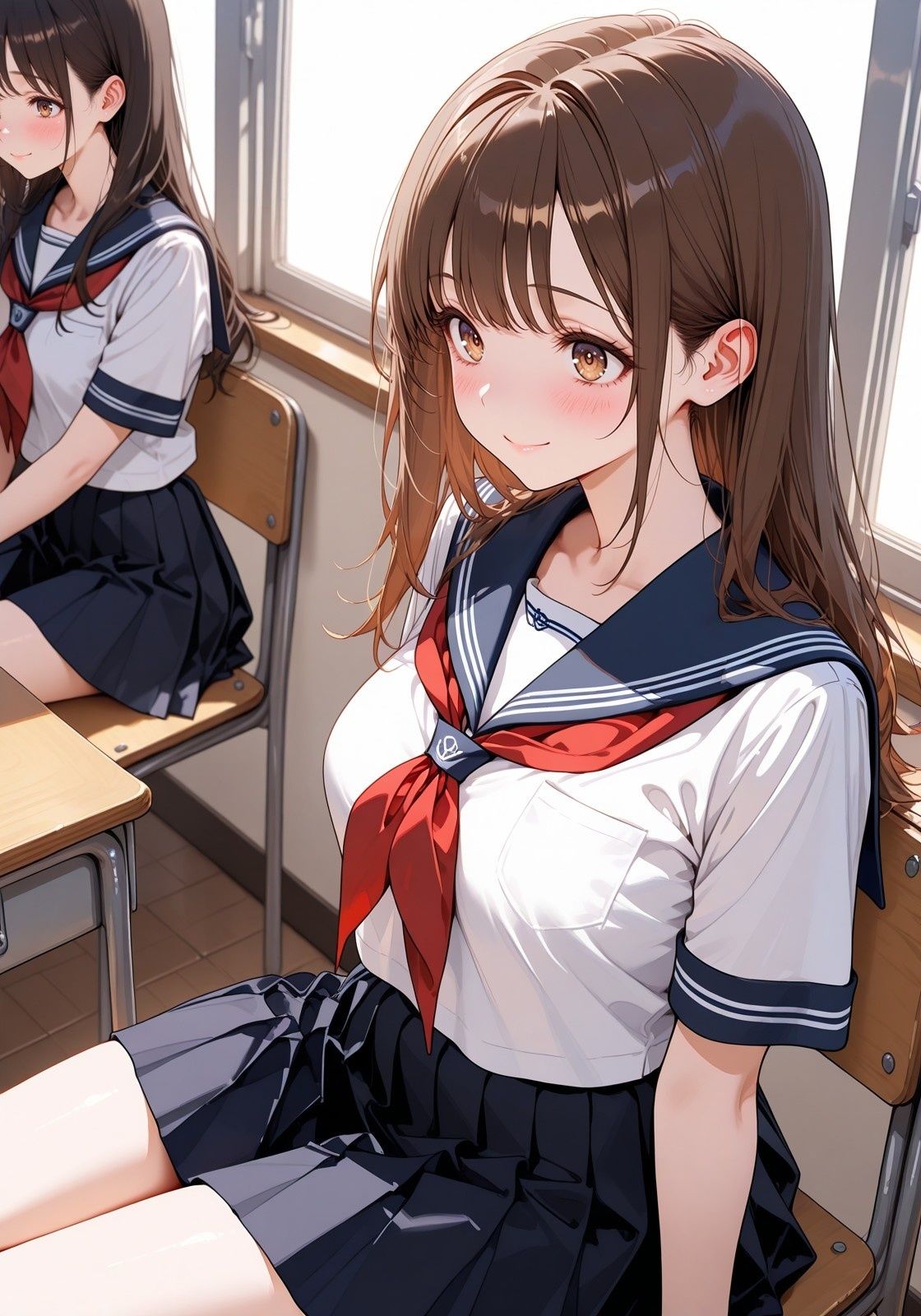 制服美少女とらぶらぶセックス三昧 - サンプル画像 3