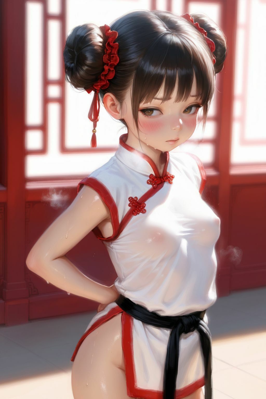 姉弟子と性修行！？中国拳法道場 - サンプル画像 1