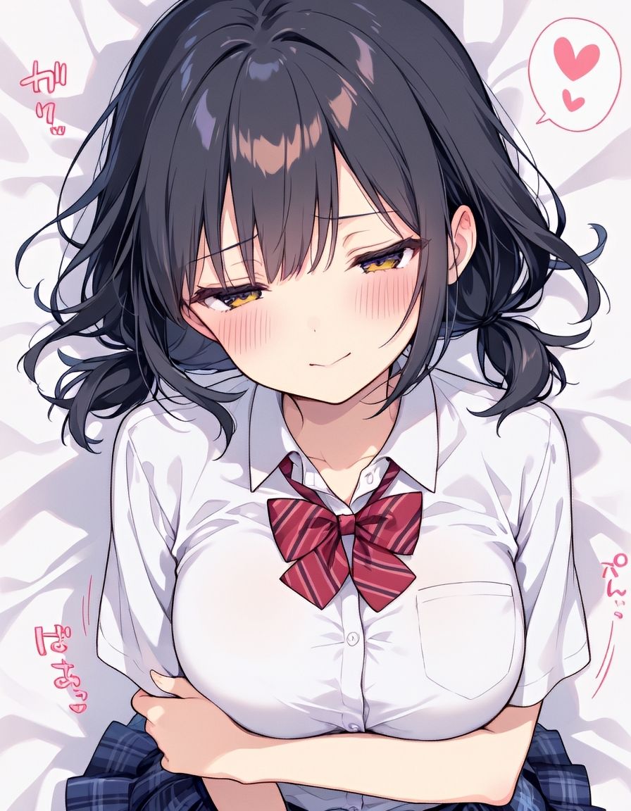 でかぱい彼女の黒髪ちゃんと、どきどき甘々えっち。vol.2【巨乳・制服・萌え/癒し】 - サンプル画像 1