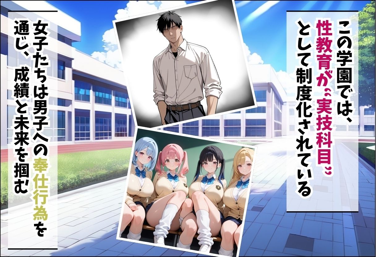 成績はセックス次第！性技で評価される性教育学園〜教室・プールの実技編〜 - サンプル画像 2