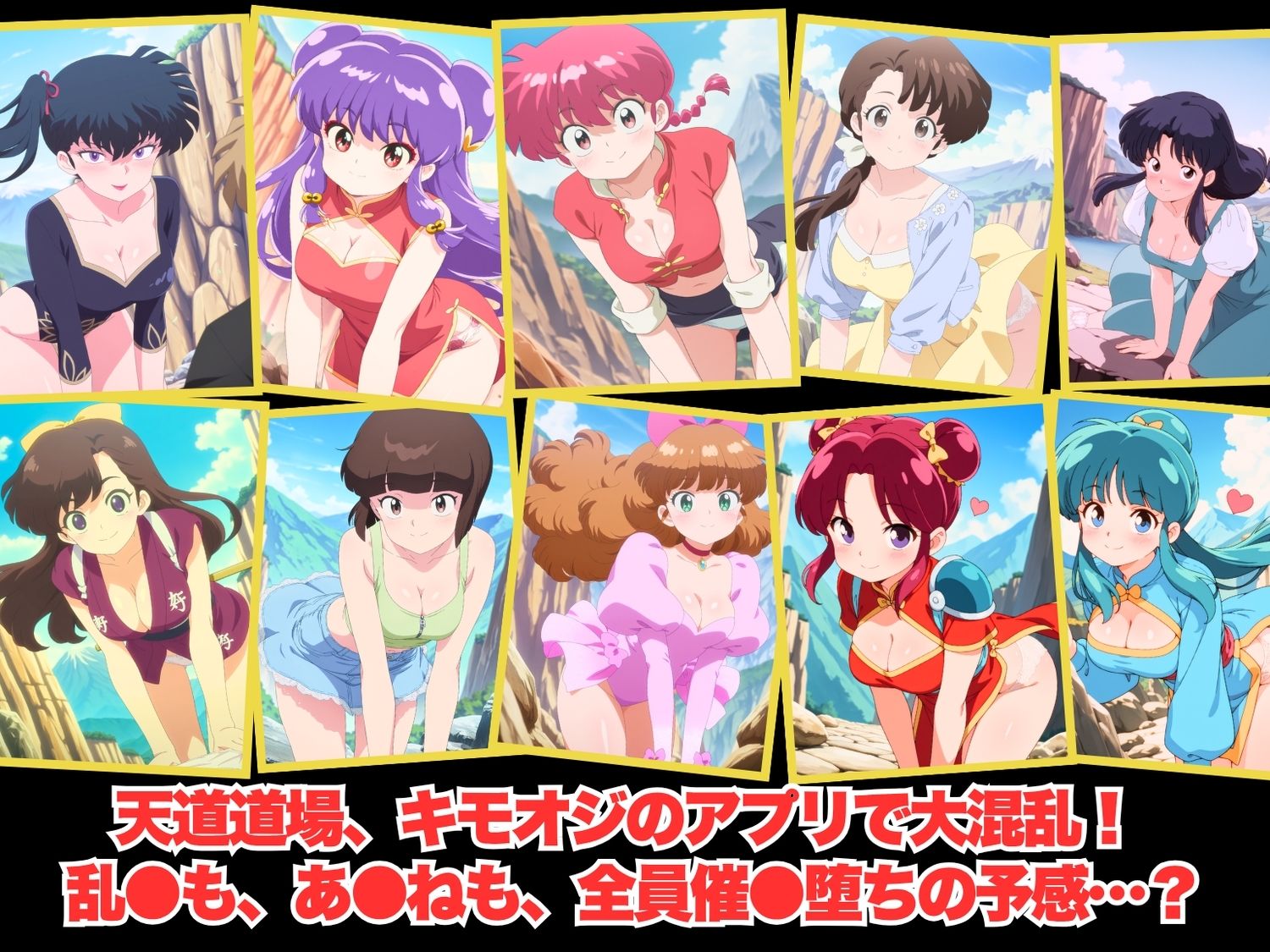 【寝取られ】完全ペット化ハーレム計画  ら◯ま1/2 編 - サンプル画像 1