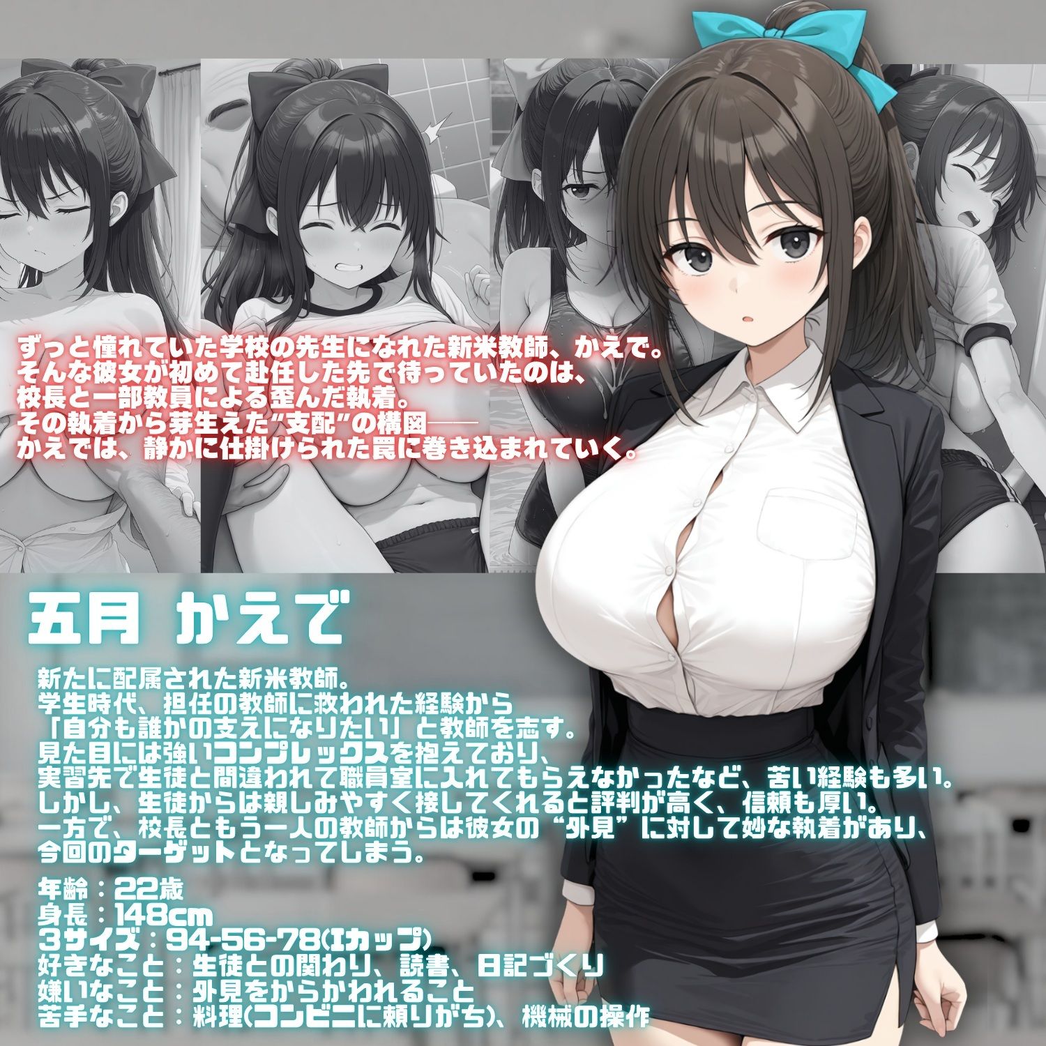 かえで先生の憂鬱教師生活 - サンプル画像 1