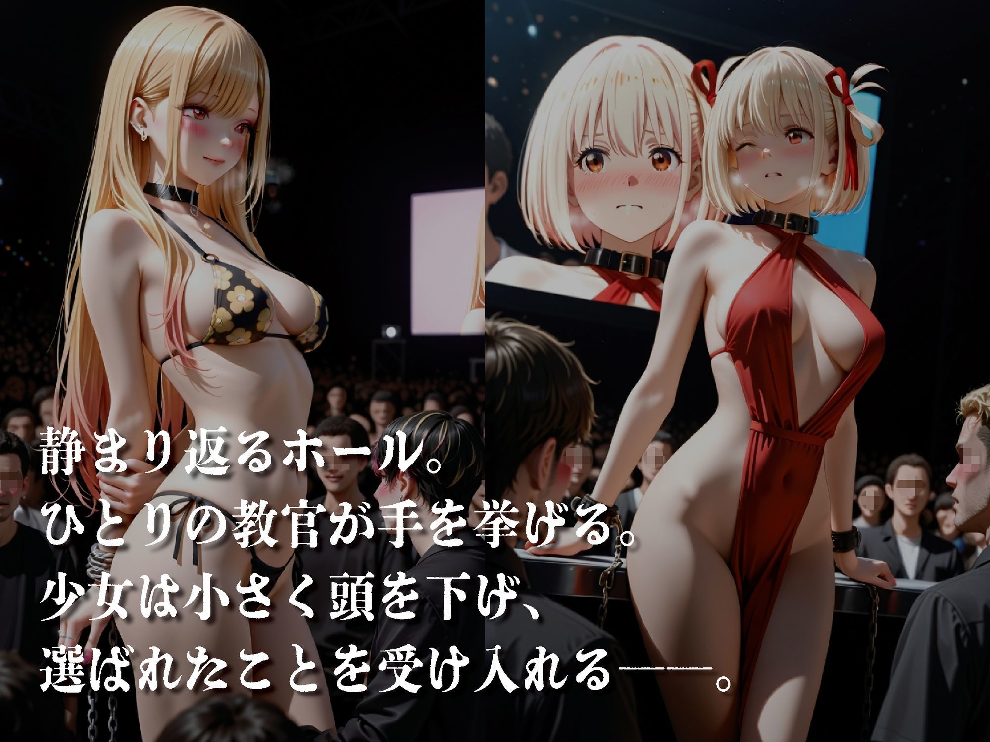 仮想オークション ―制御される少女―【豪華CG500枚収録】 - サンプル画像 1