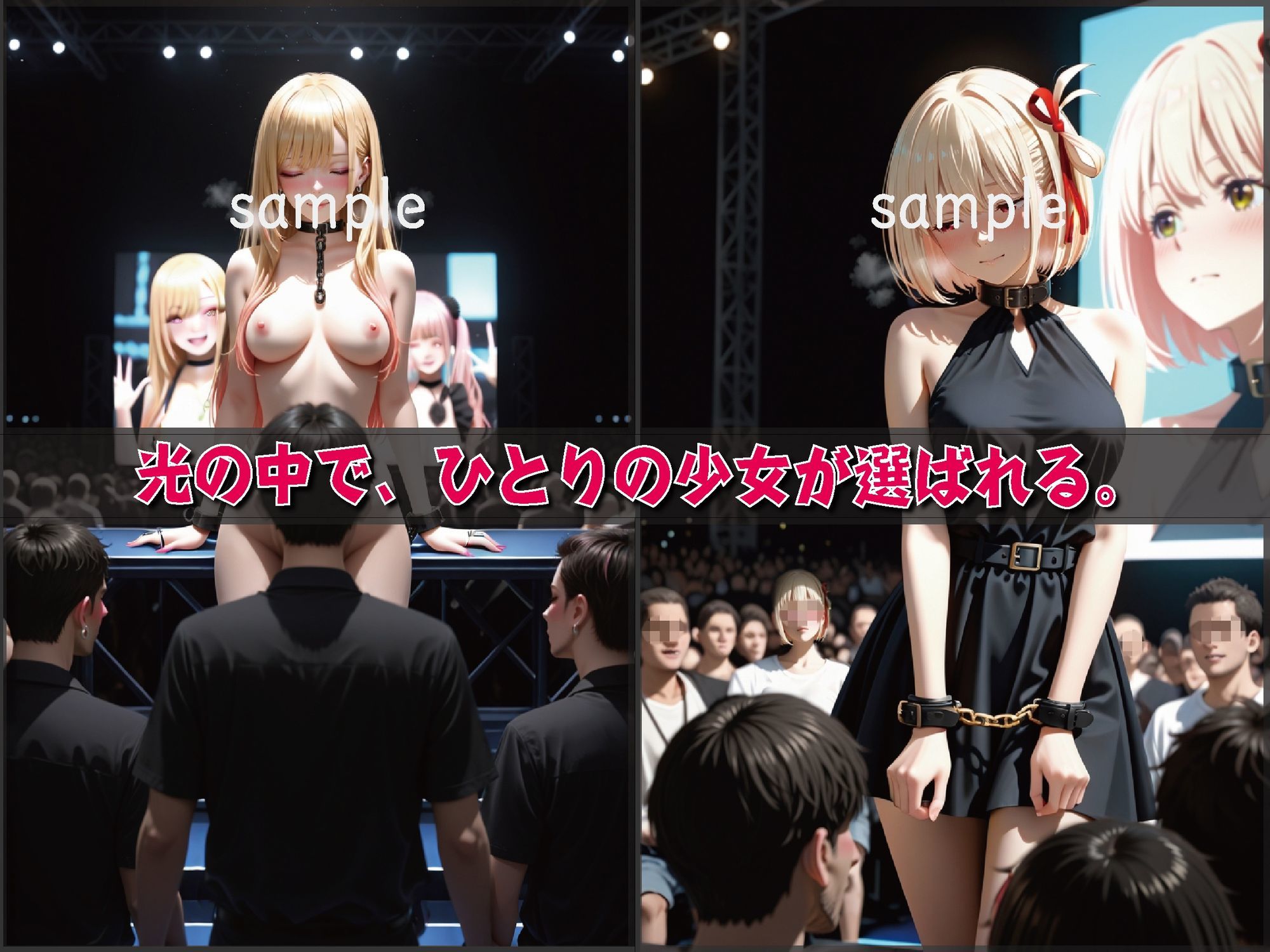 仮想オークション ―制御される少女―【豪華CG500枚収録】 - サンプル画像 3