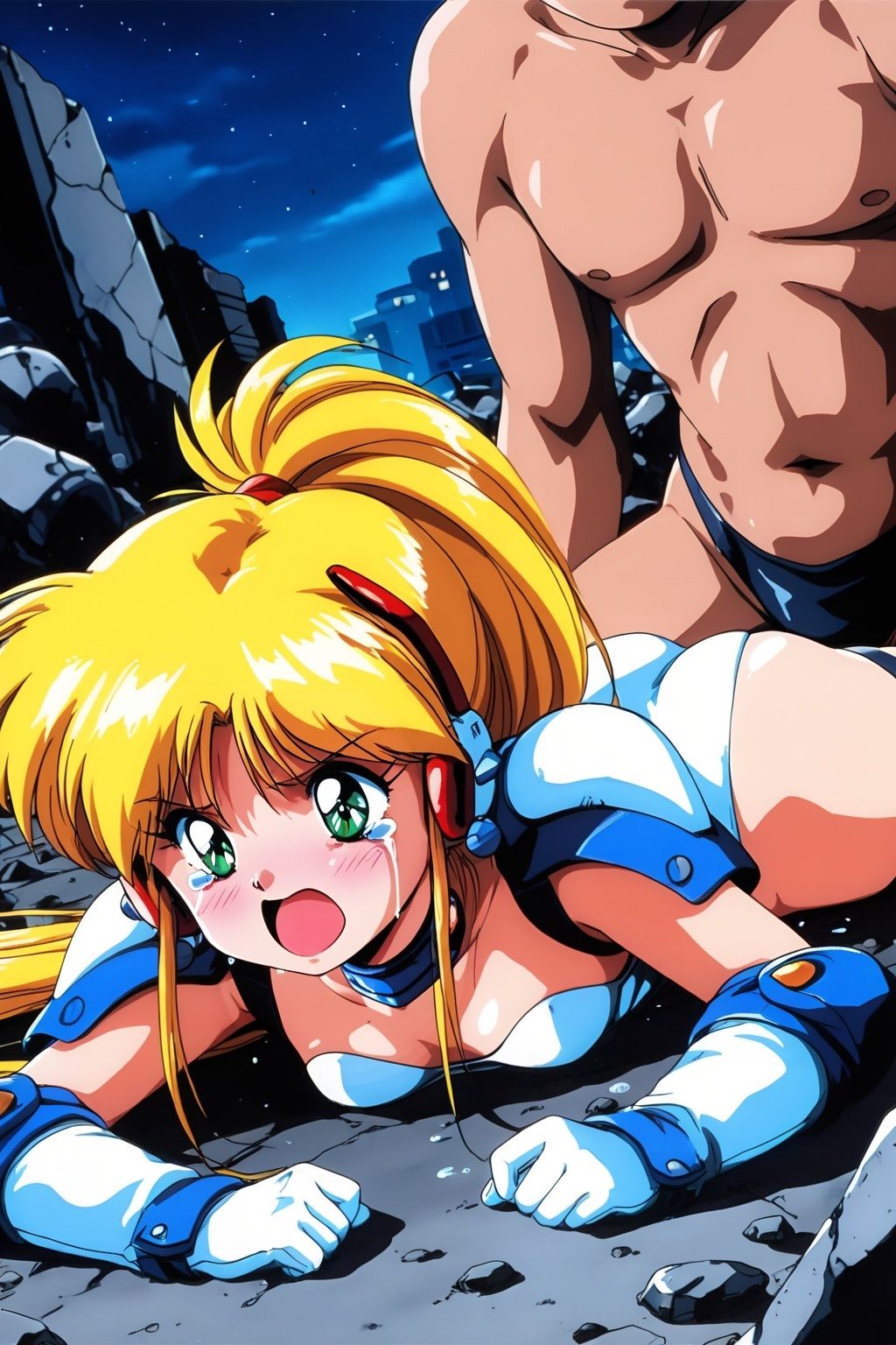 銀河お●様伝説ユナ 〜助けた男に襲われ処女喪失〜 - サンプル画像 6