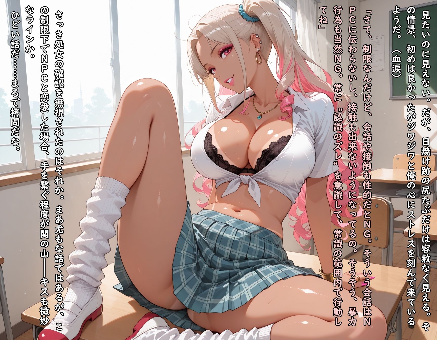 オープンワールドなVRギャルゲ？男は俺だけのエロゲ化してチートで無双しますね！！ 1話 〜導入編〜 チュートリアルキャラ:来栖 エリカ】 - サンプル画像 1