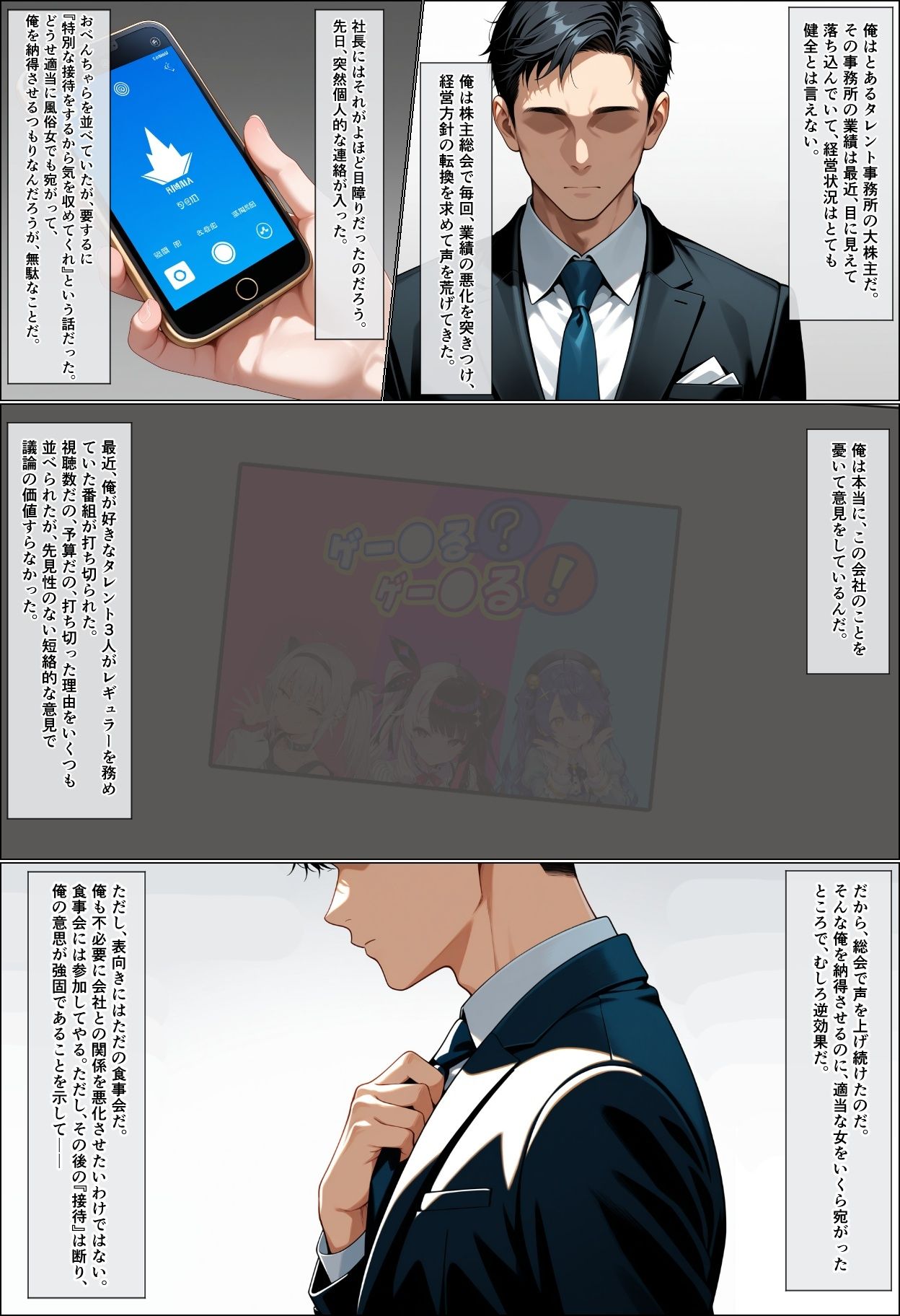 ウラでも？ゲー●る？ゲー●る！ 〜3人娘と性接待で4Pえっち〜 - サンプル画像 1