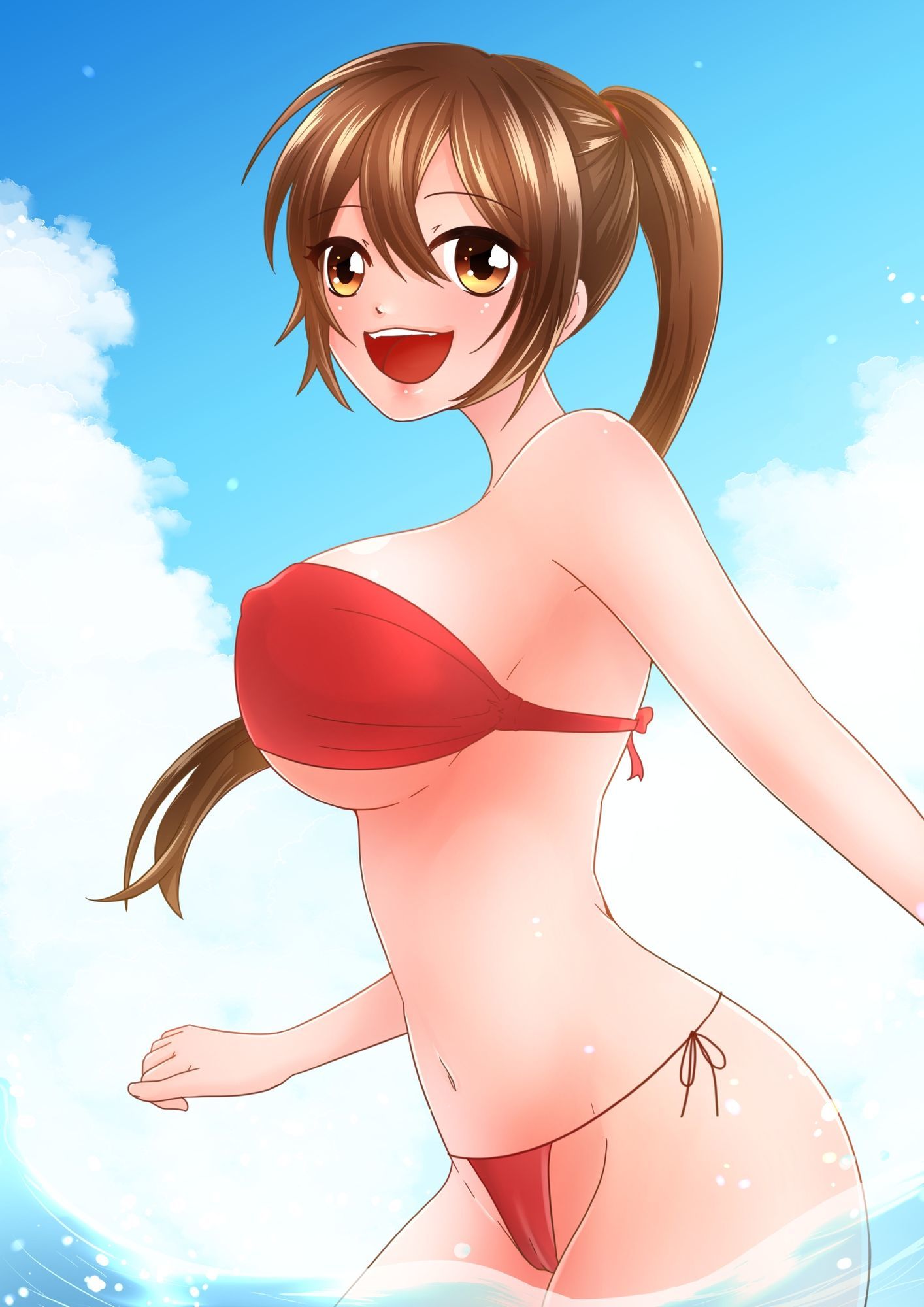 彼女と海で - サンプル画像 2