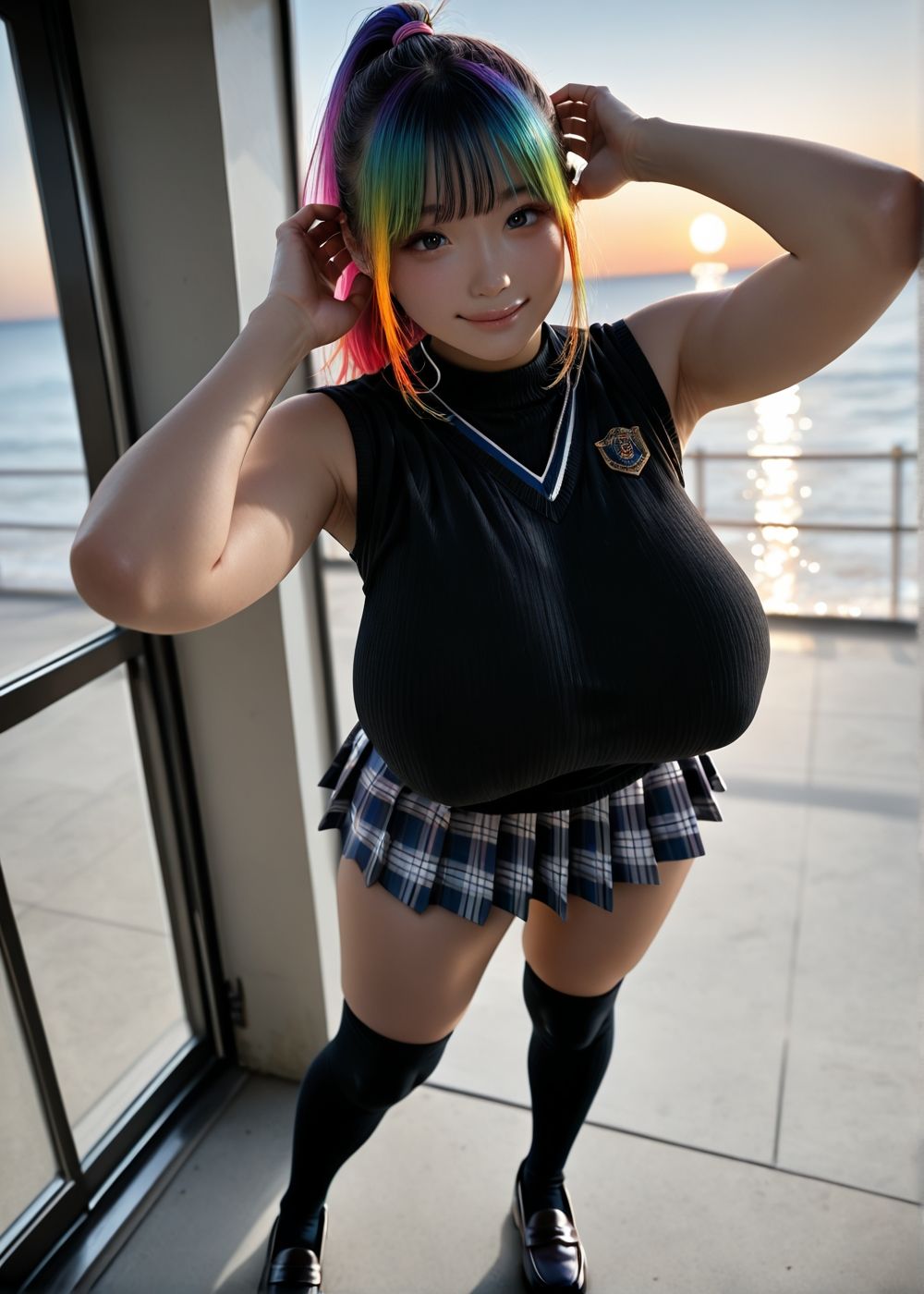 わきを見せてくれるコ - サンプル画像 5