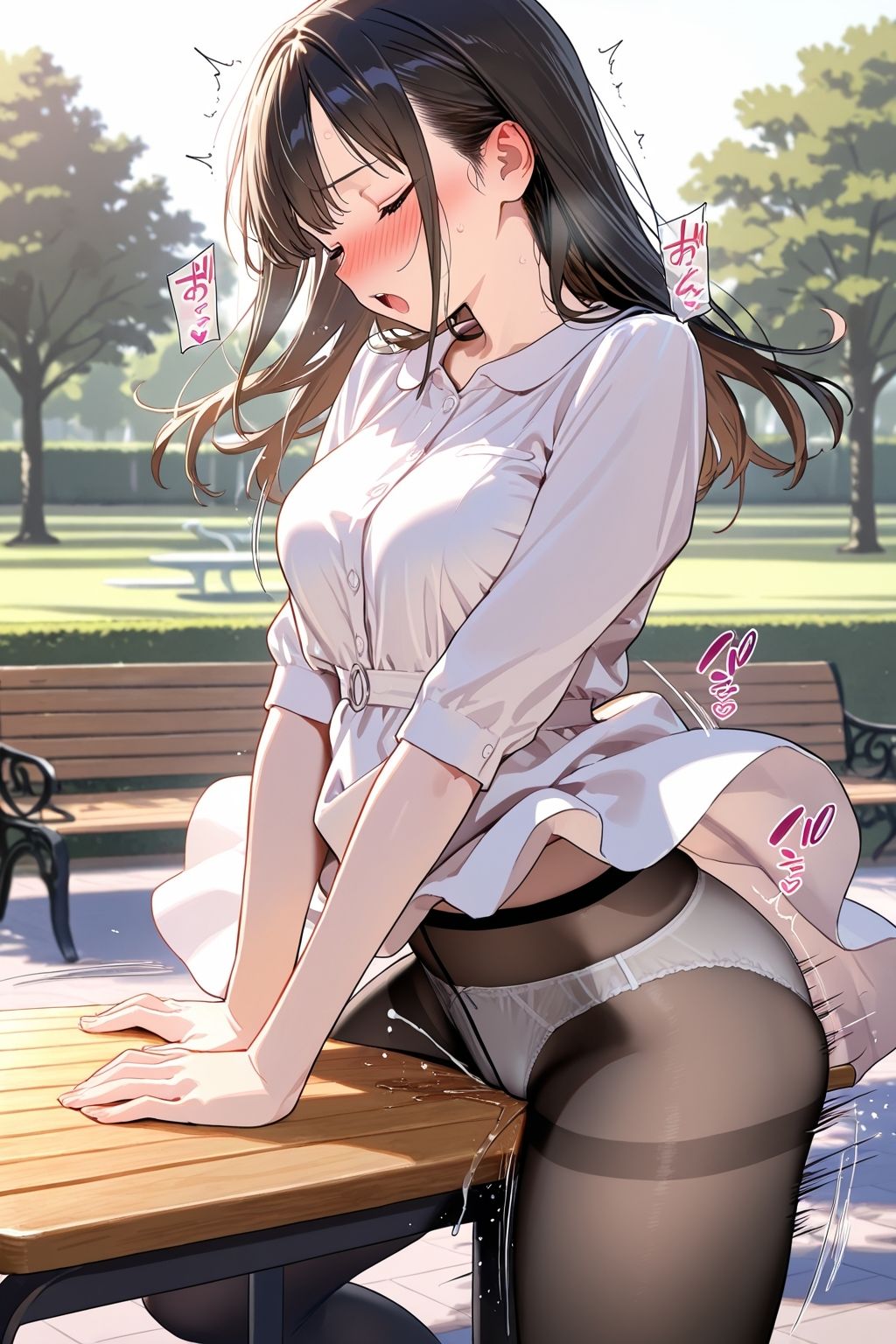 【角オナニー】我慢できない女の子パート（2）〜黒ストッキングもあるよ編 - サンプル画像 4